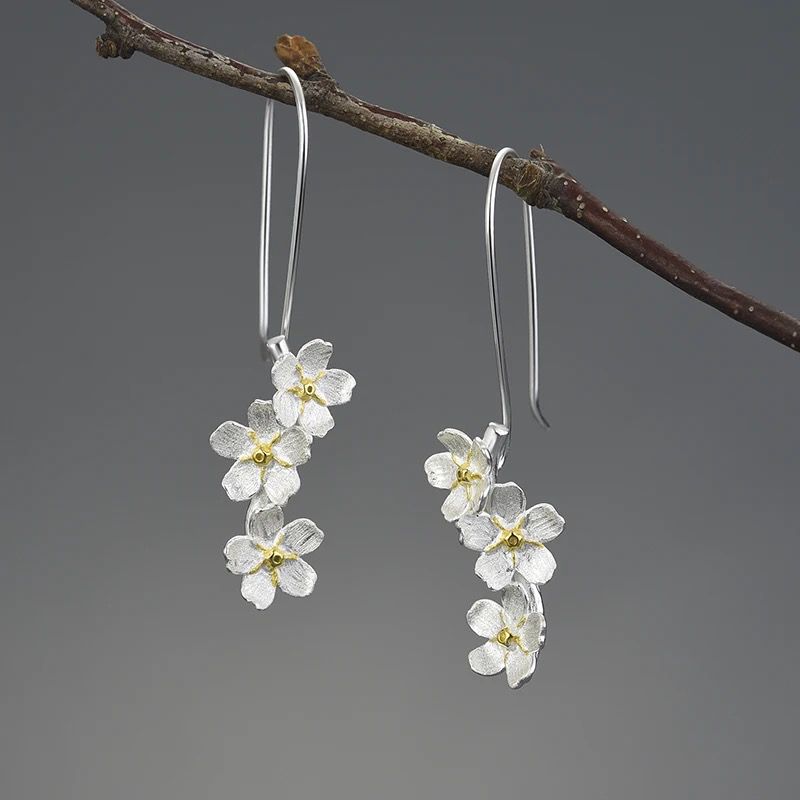 Forget Me Not Drop Earrings