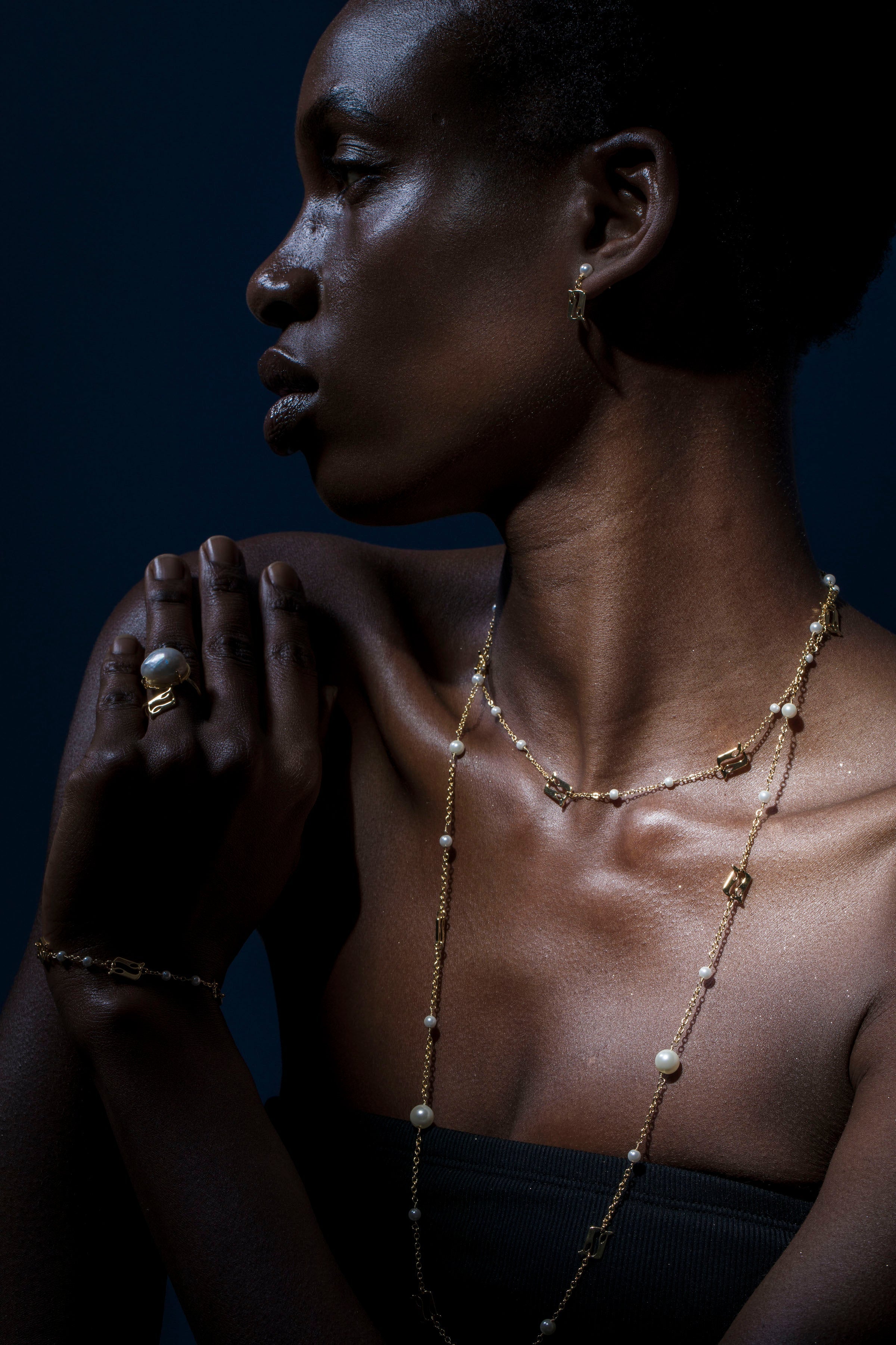 Beginning Pearl Logo Necklace