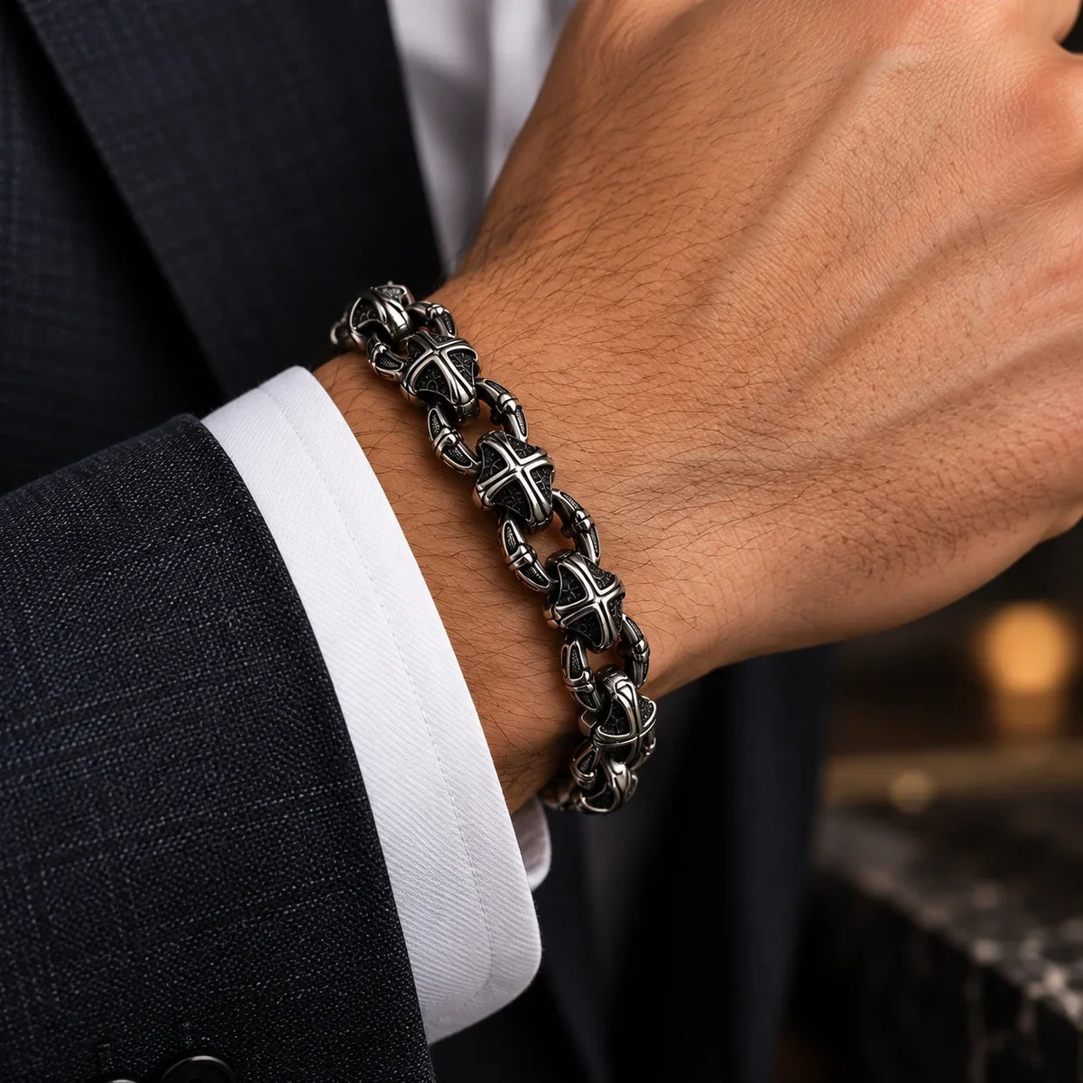 Knight’s Oath Cross Bracelet