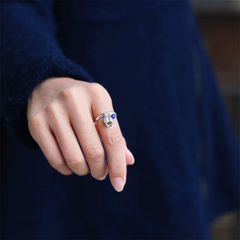 Bloom Charm Ring with Gemstone Accent