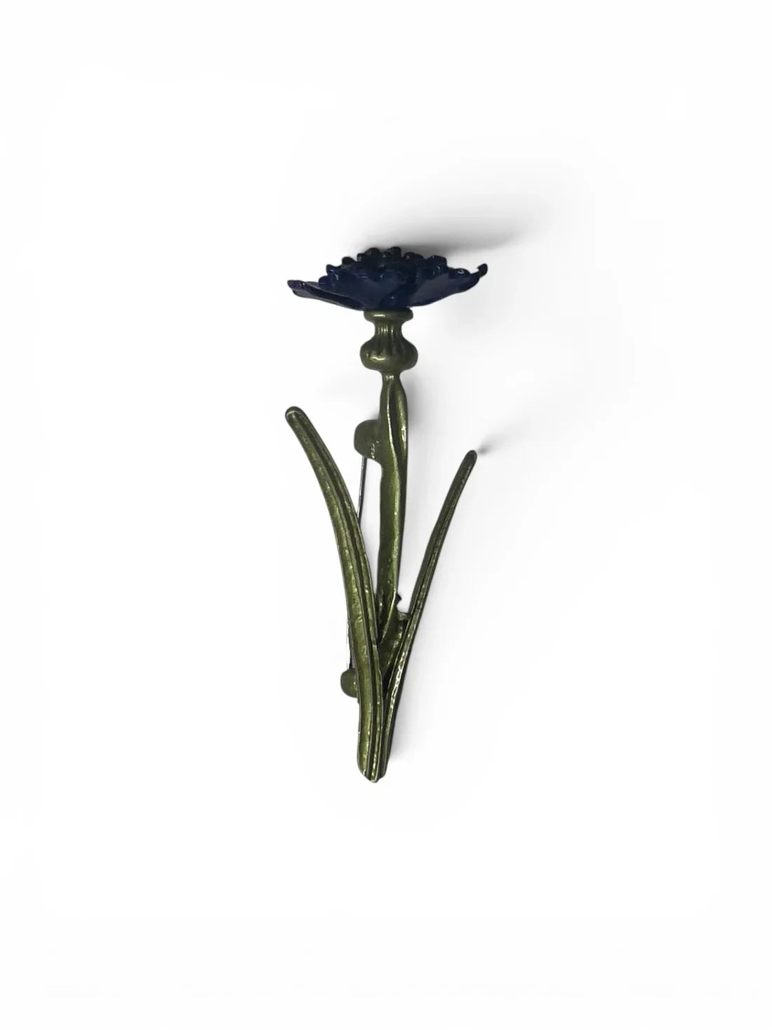 Blue Wildflower Botanical Brooch Pin