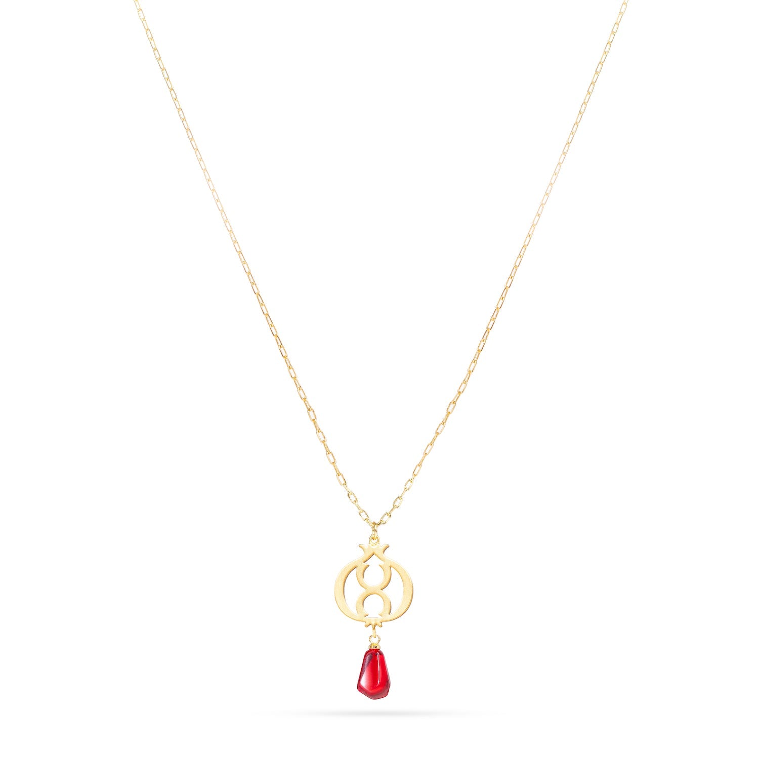 Pomegranate Gold Plated Necklace