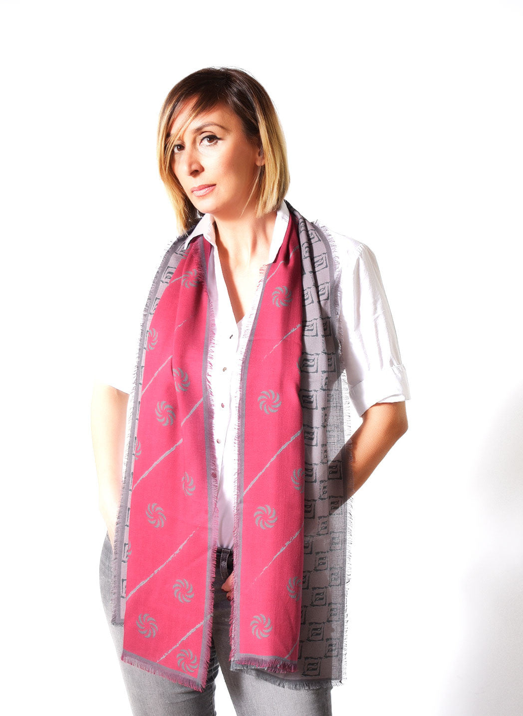Eternity Burgundy Unisex Scarf