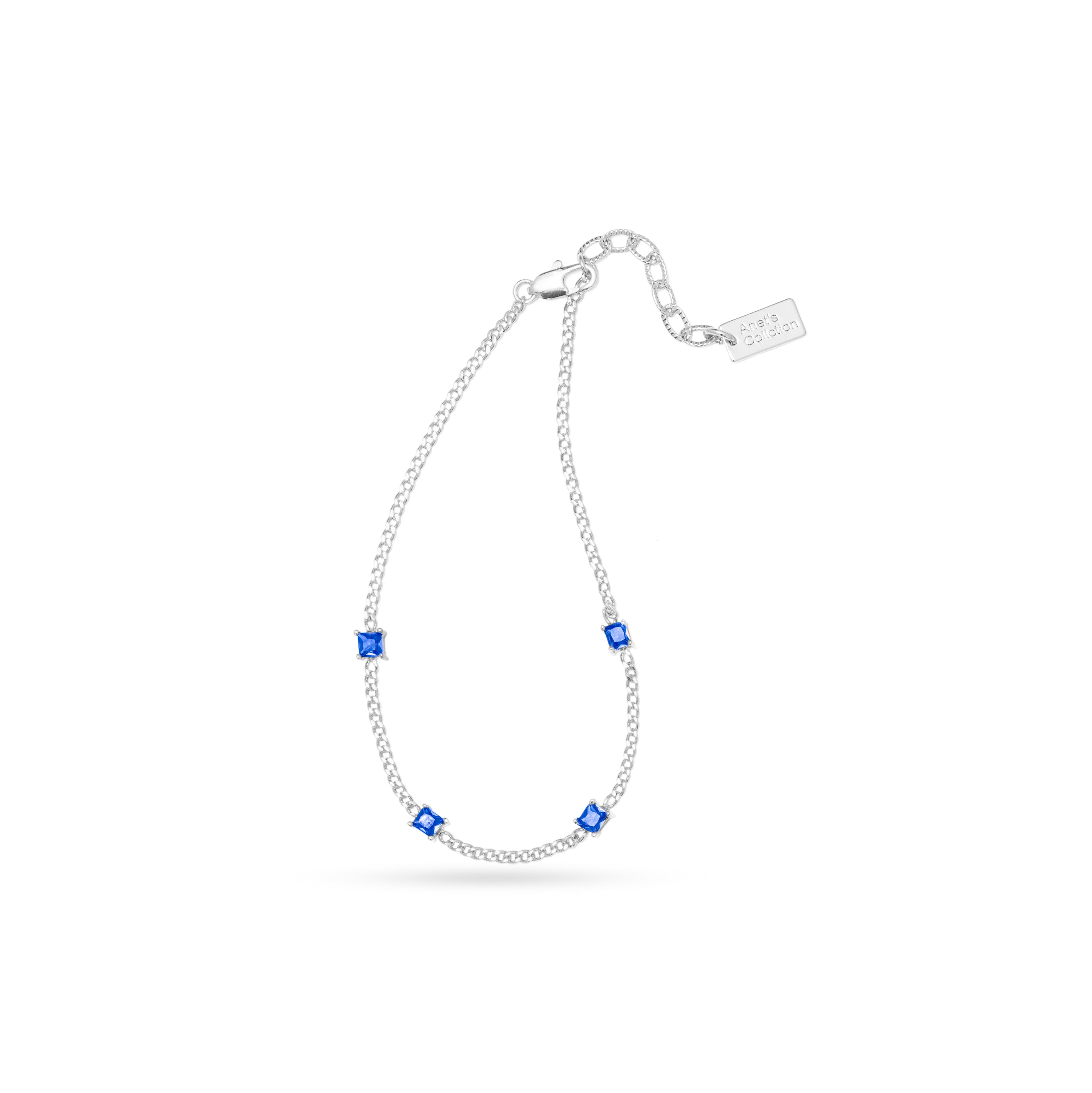 AC Gold Plated Bracelet with Colored Zircon Gemstone