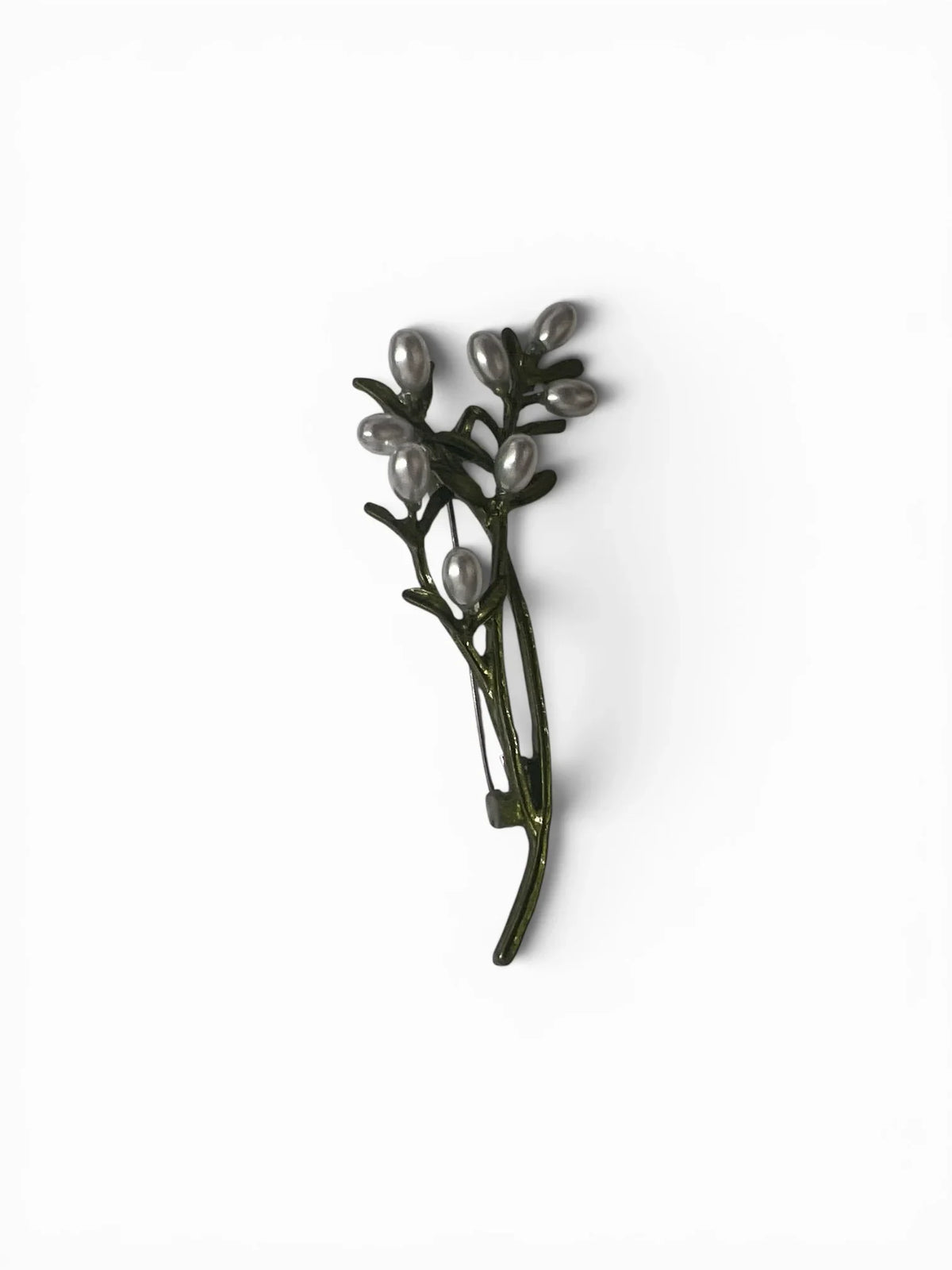 Pearl Olive Branch Brooch Pin