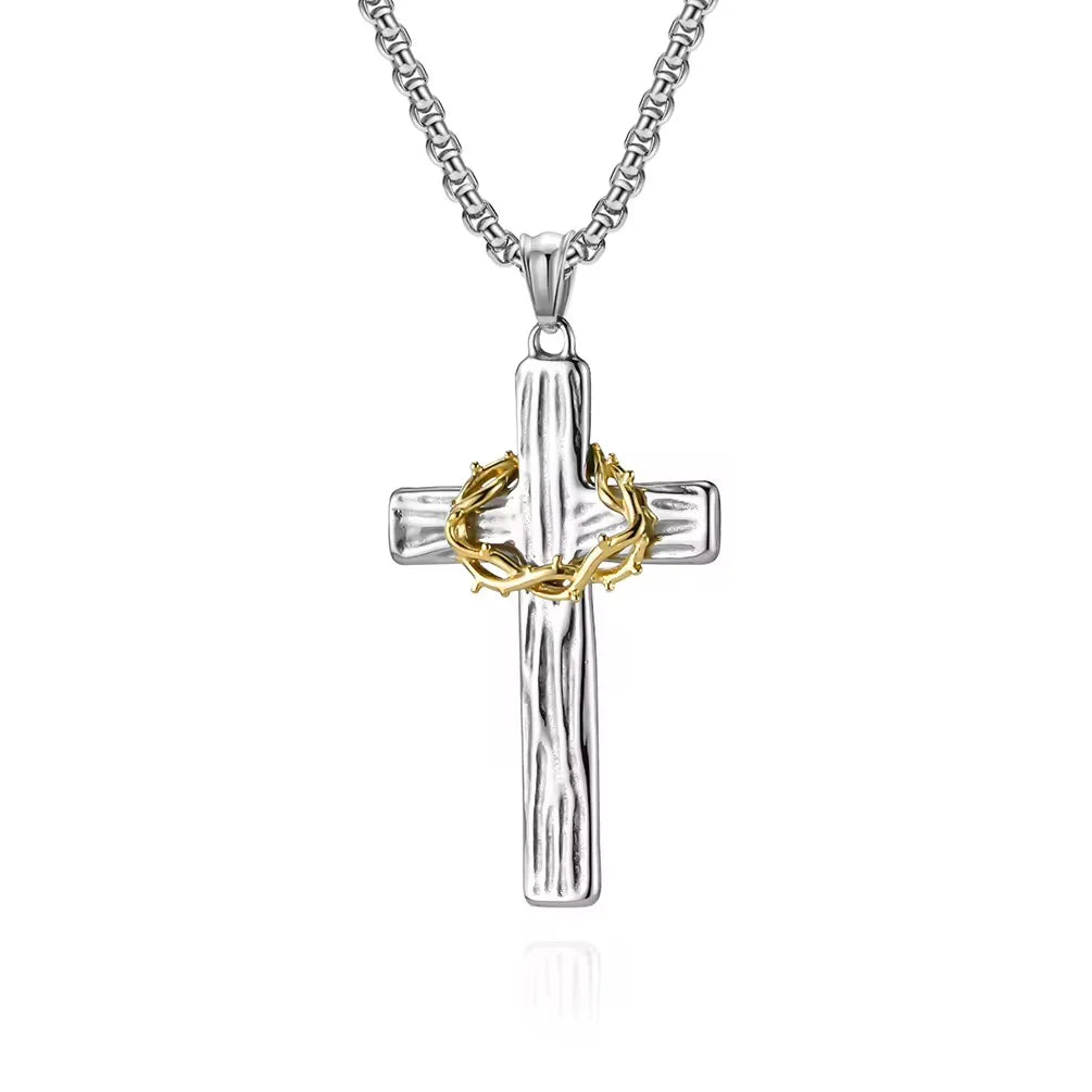 Thorns Cross Necklace
