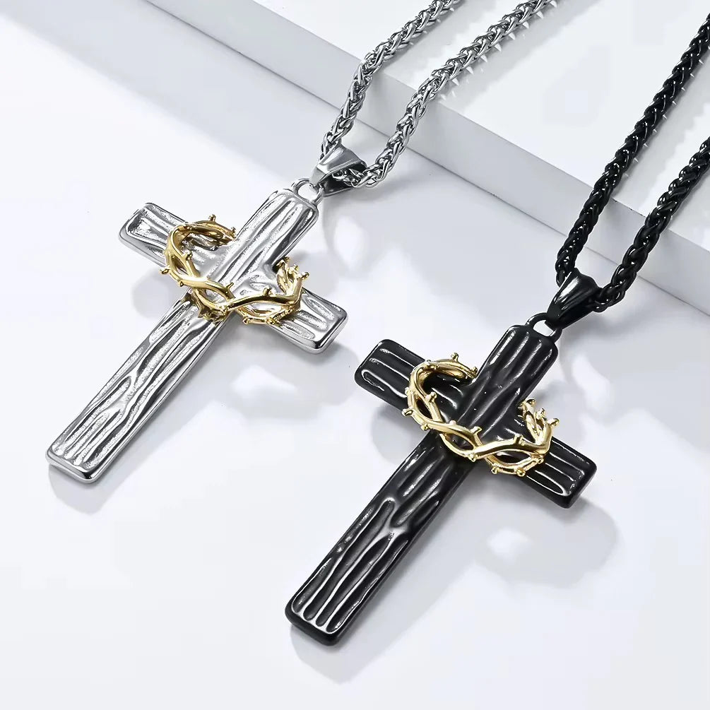 Thorns Cross Necklace