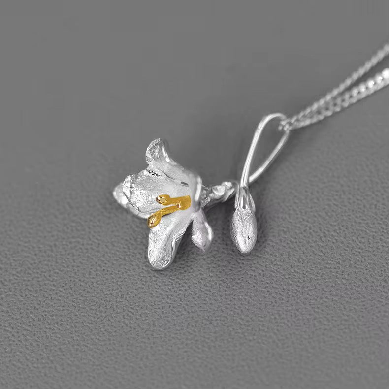 Lily Blossom Pendant Necklace