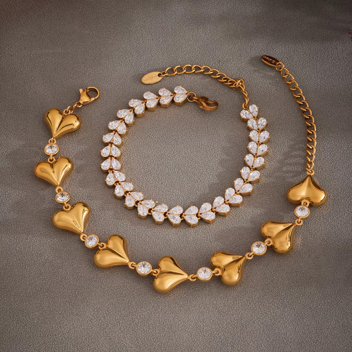 Crystal Petal Tennis Bracelet