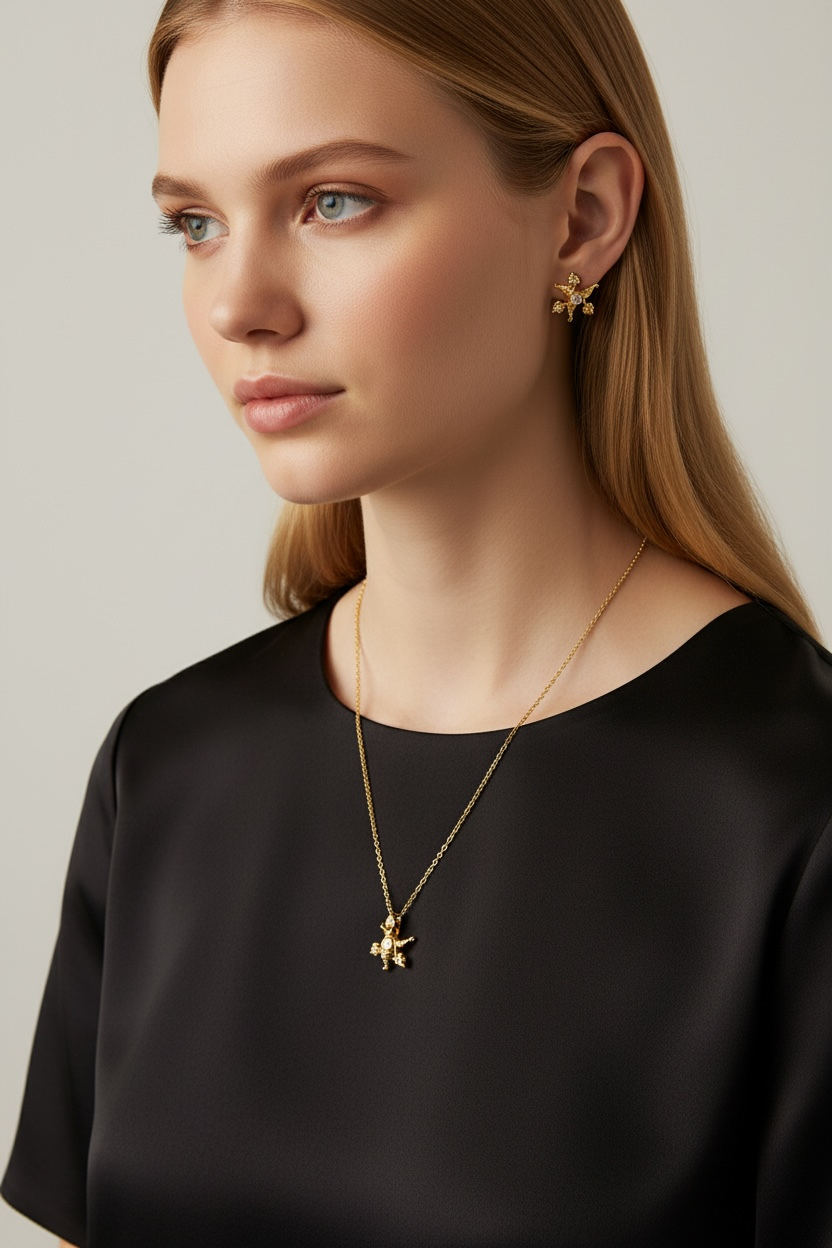 Archesh Star Earrings — Armenian Gospel 1288 Inspired