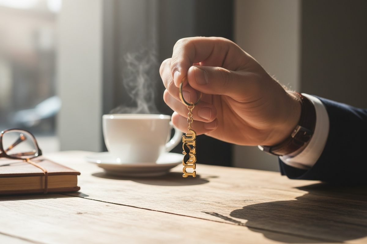 Dad Keychain – “Պապա”