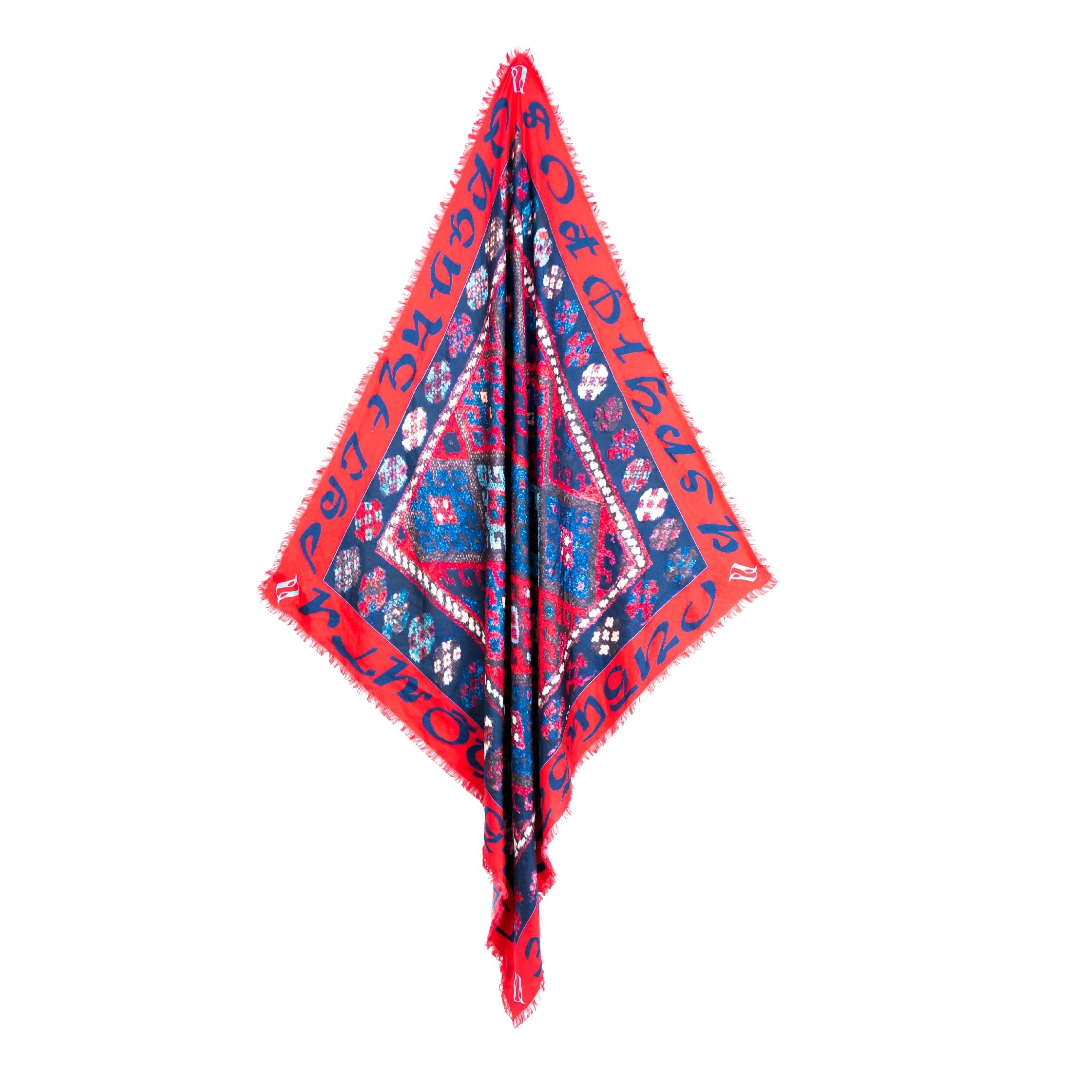 Armenian Alphabet #4 Silk Square scarf