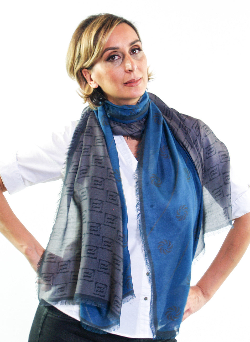 Eternity Blue Unisex Scarf