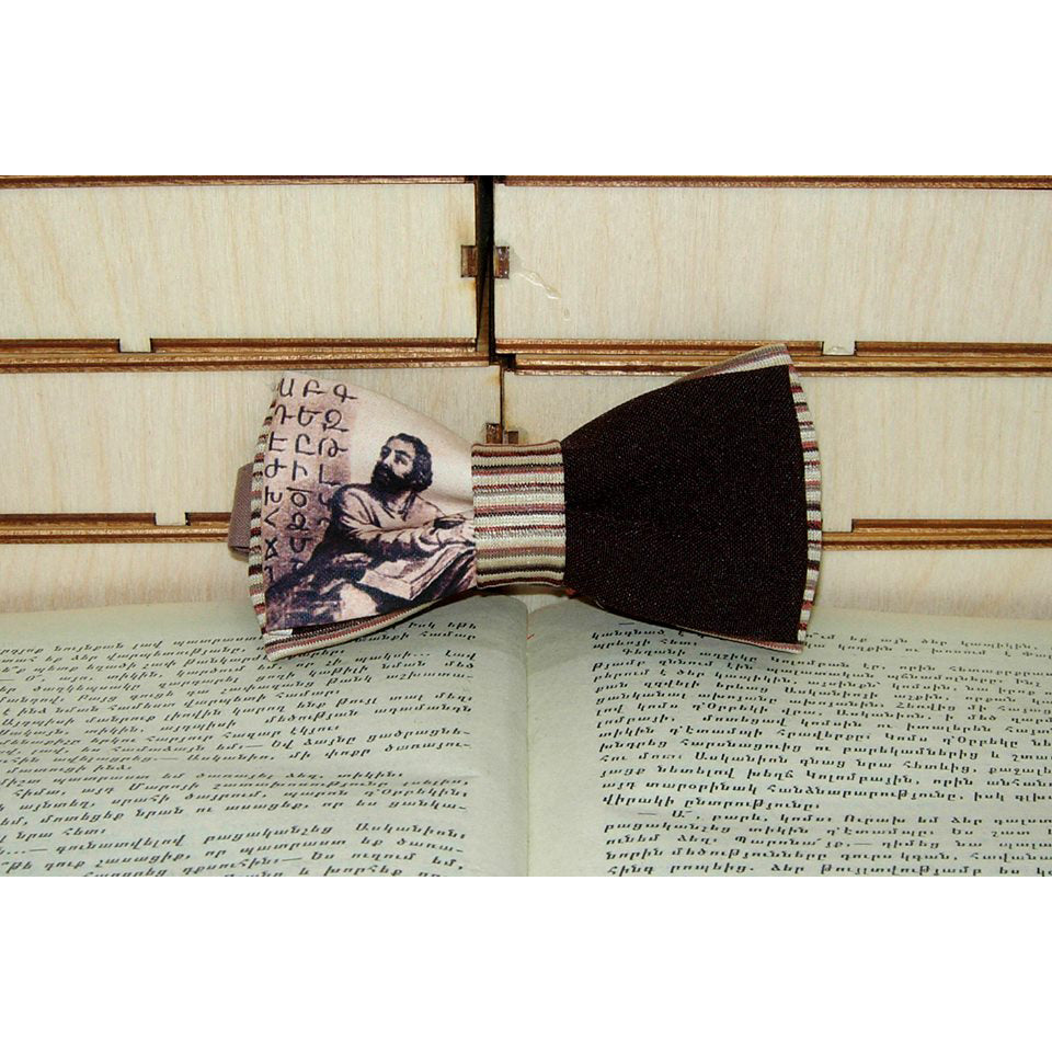 Mesrop Mashtots and Armenian Alphabet Bow Tie