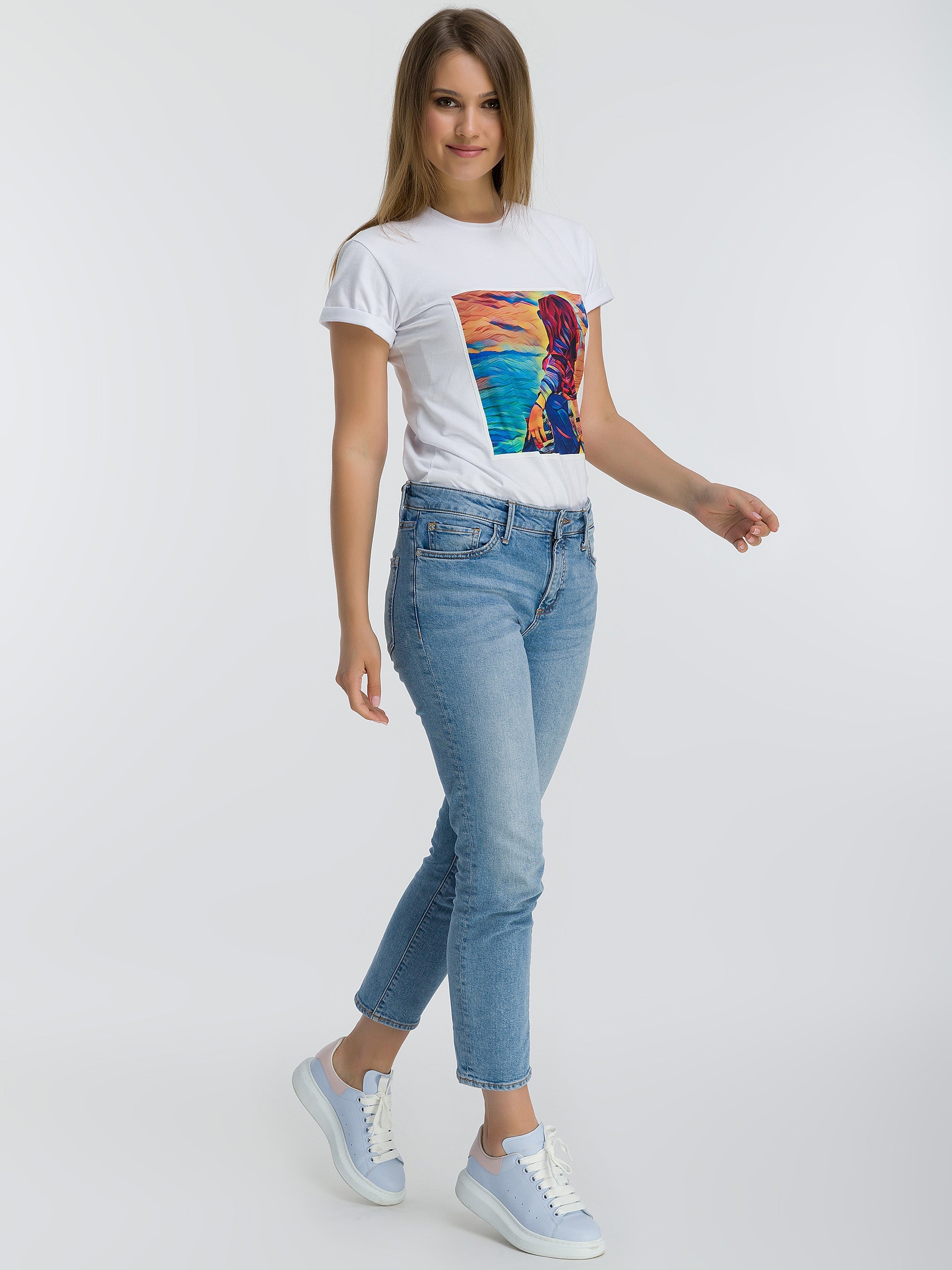 T-Shirt "The Girl by Lake Sevan" by AG Sisters