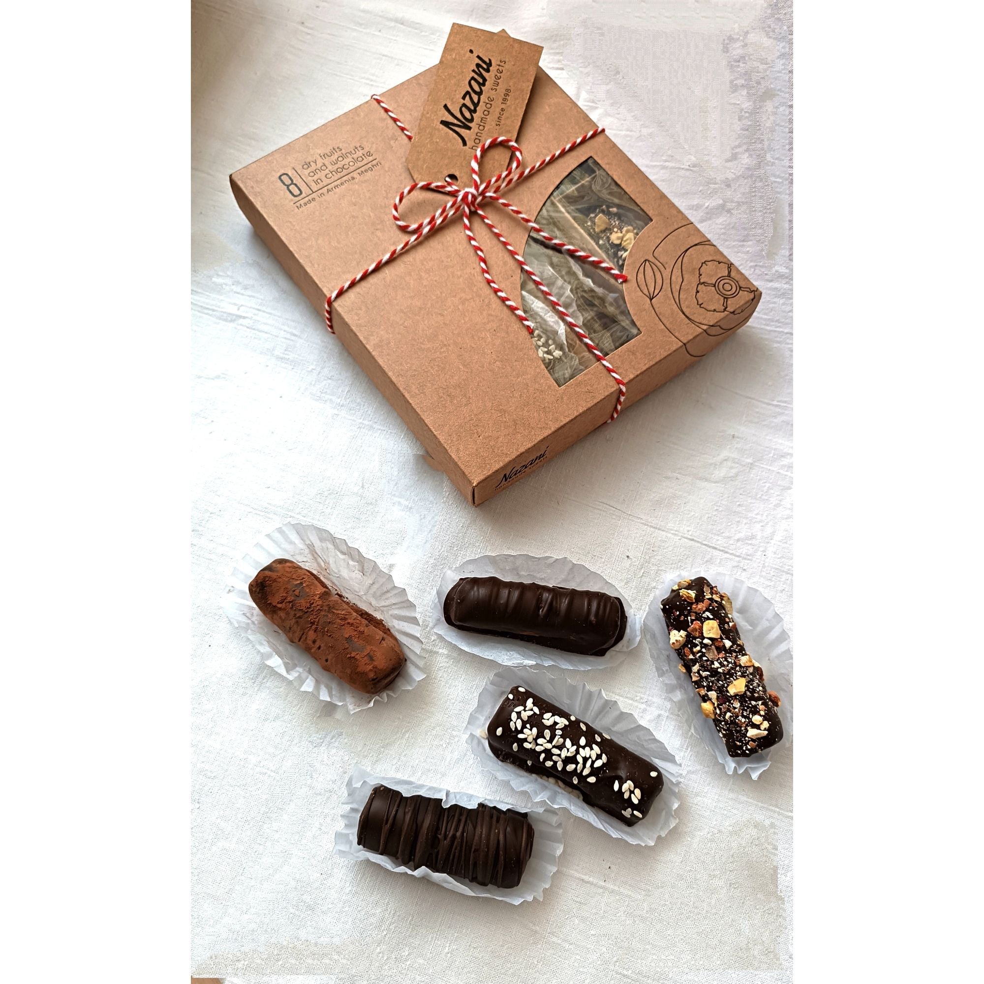 Nazani Dried Fruits and Walnuts in Chocolate