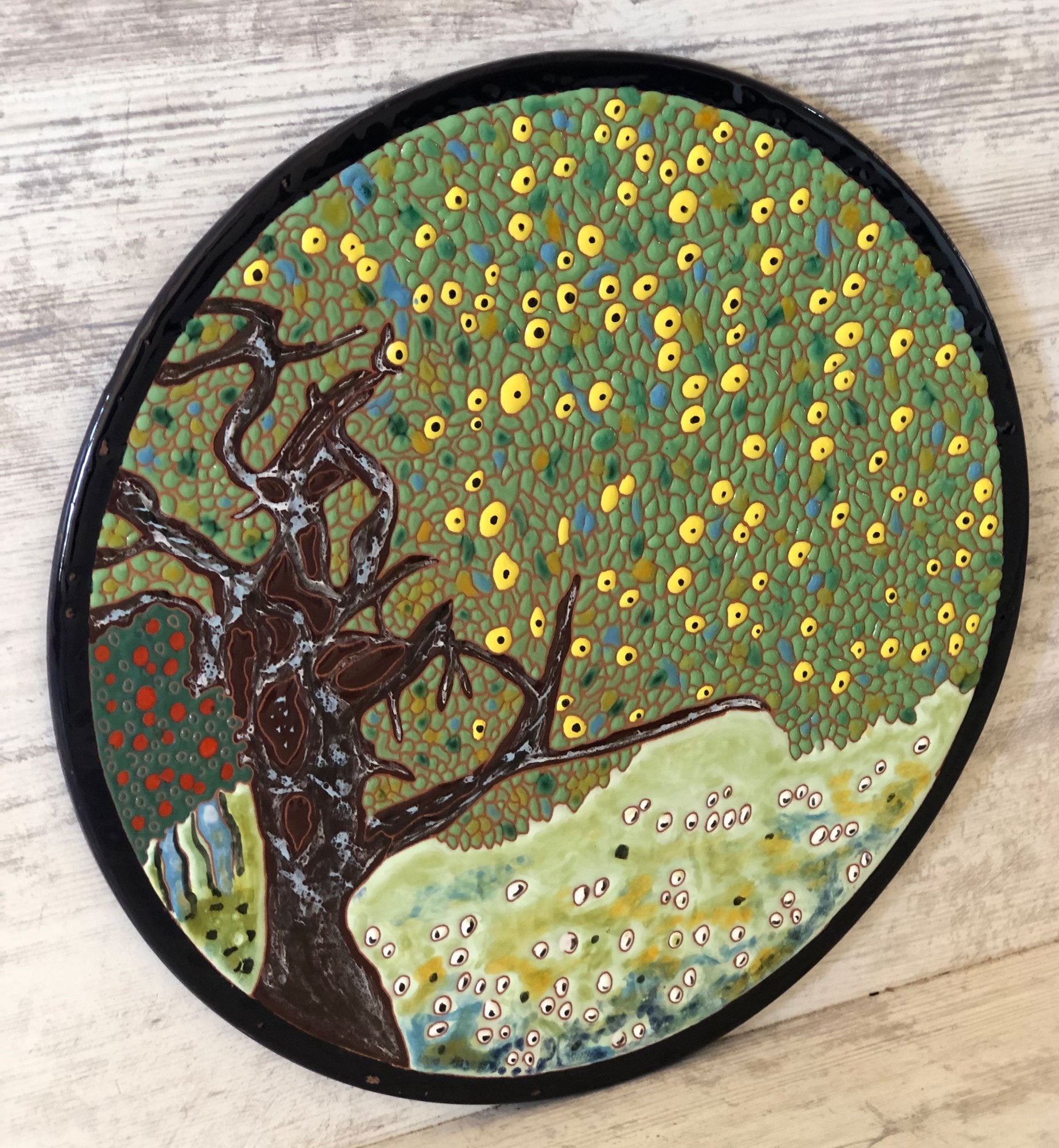 Mane Tiles Vincent Van Gogh - Golden Apple Tree Cheeseboard