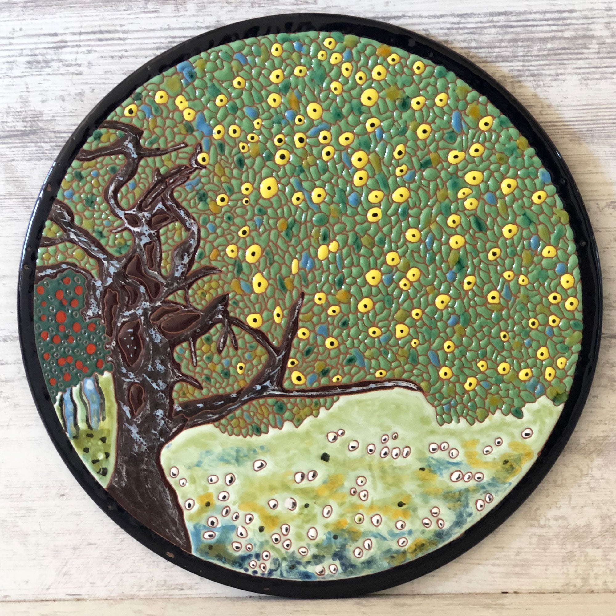 Mane Tiles Vincent Van Gogh - Golden Apple Tree Cheeseboard