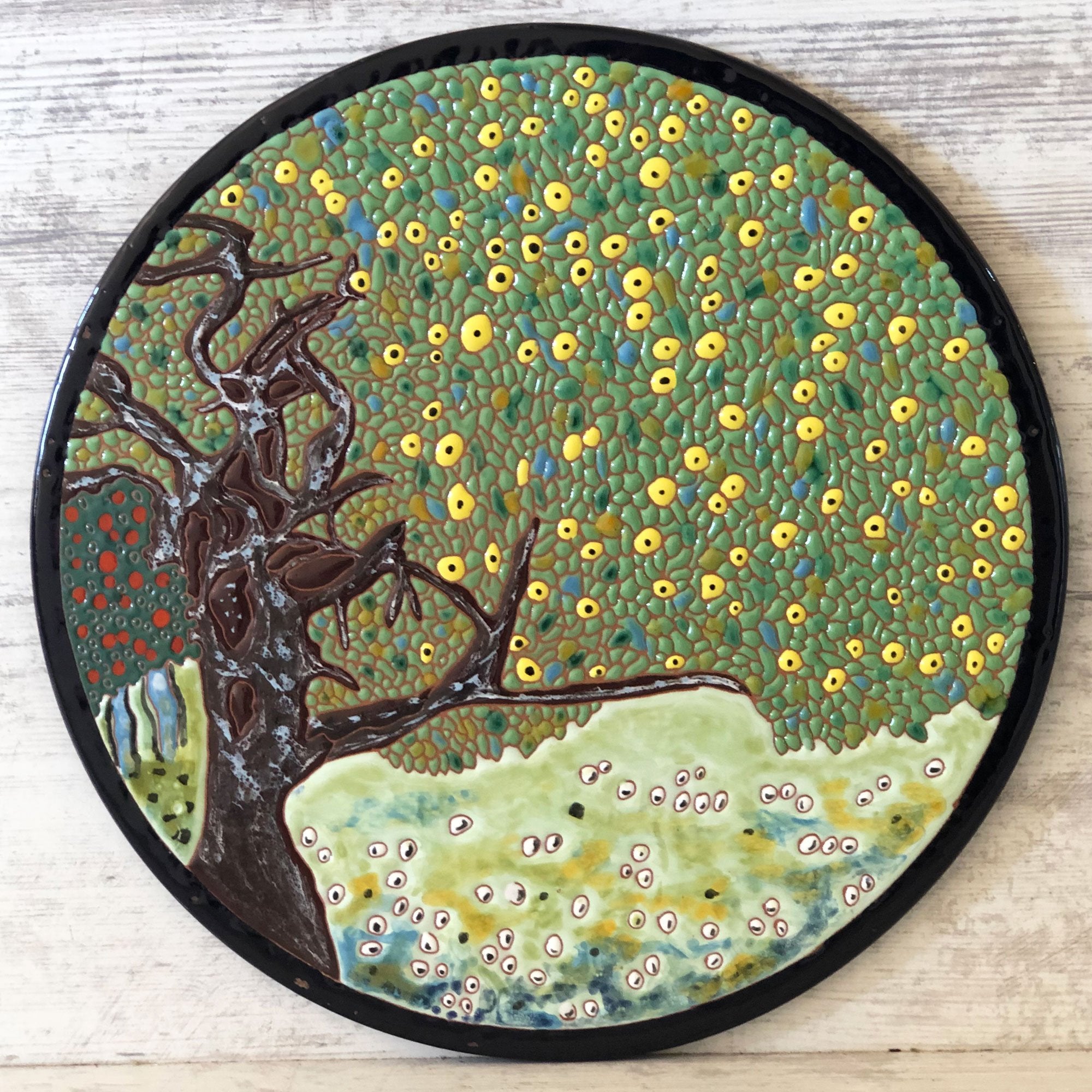 Mane Tiles Vincent Van Gogh - Golden Apple Tree Cheeseboard