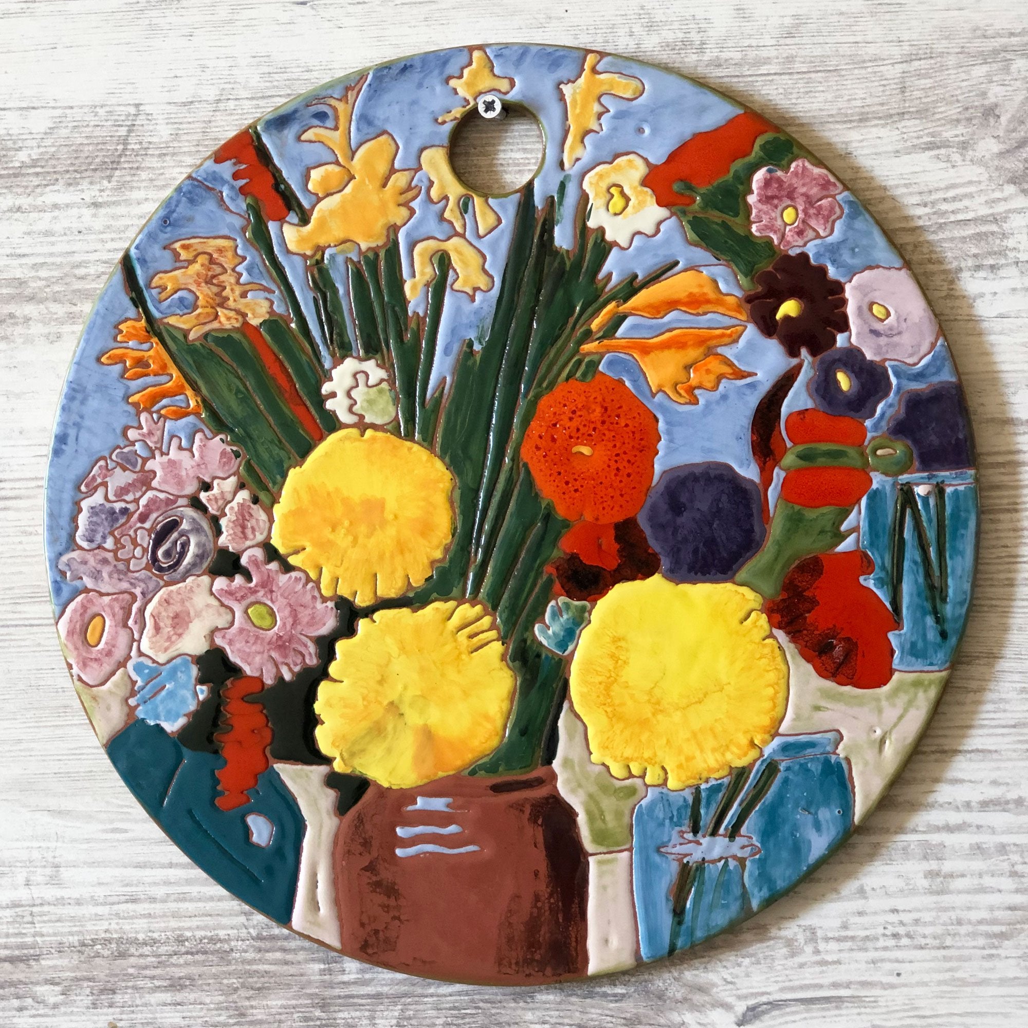 Mane Tiles Martiros Saryan - Flowers Cheeseboard