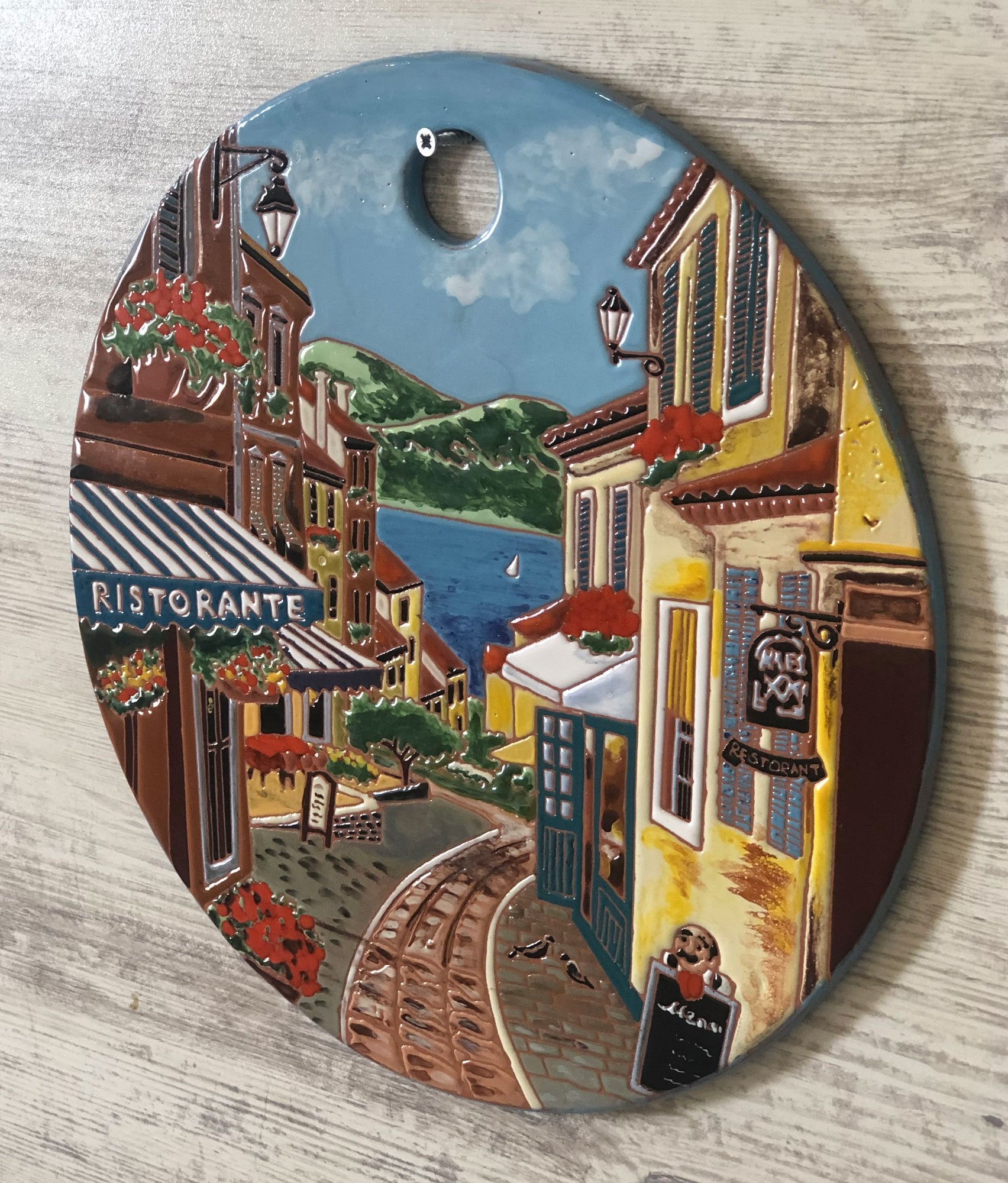 Mane Tiles Italian Street Cheeseboard