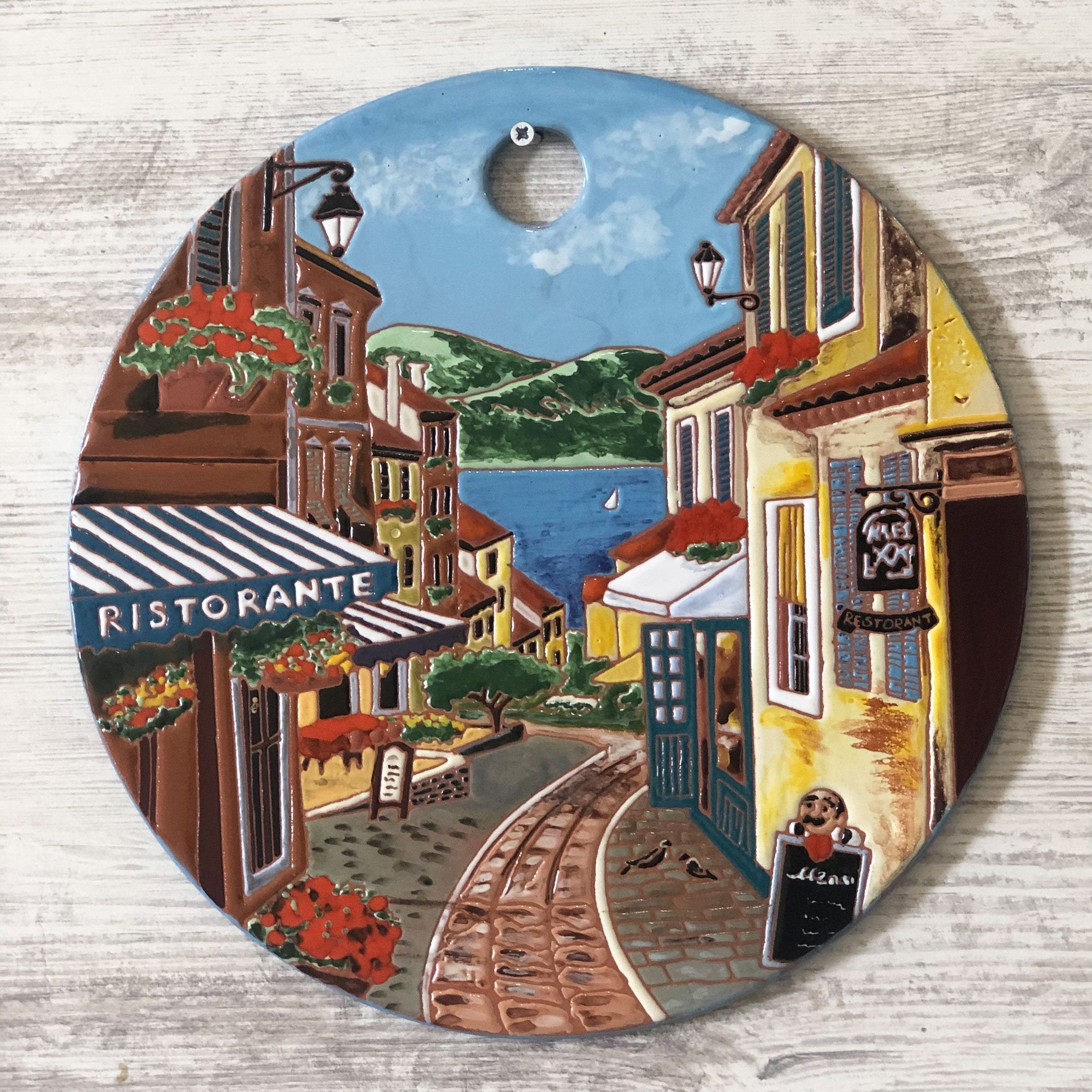 Mane Tiles Italian Street Cheeseboard