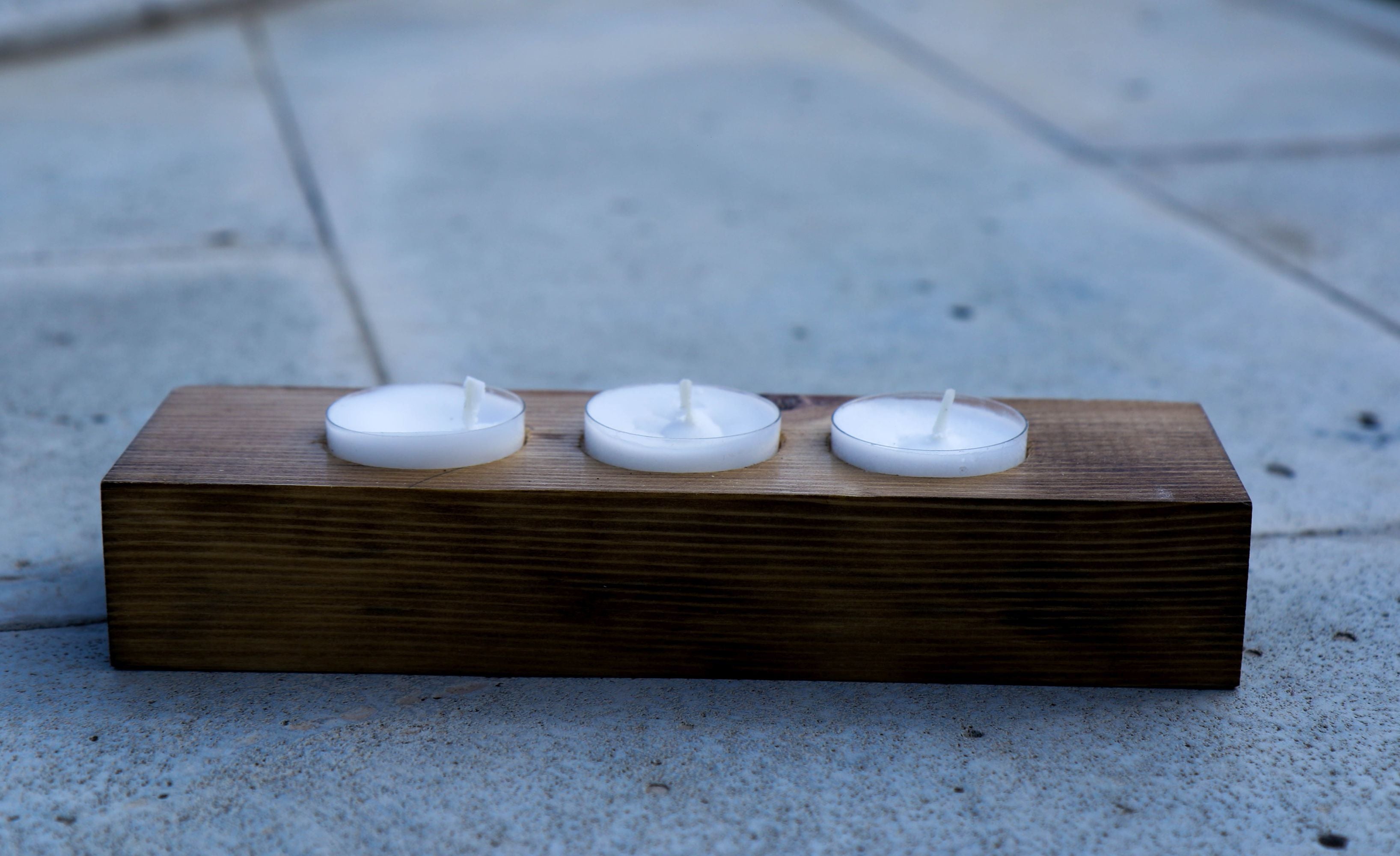 Handmade Wooden Candle Tray