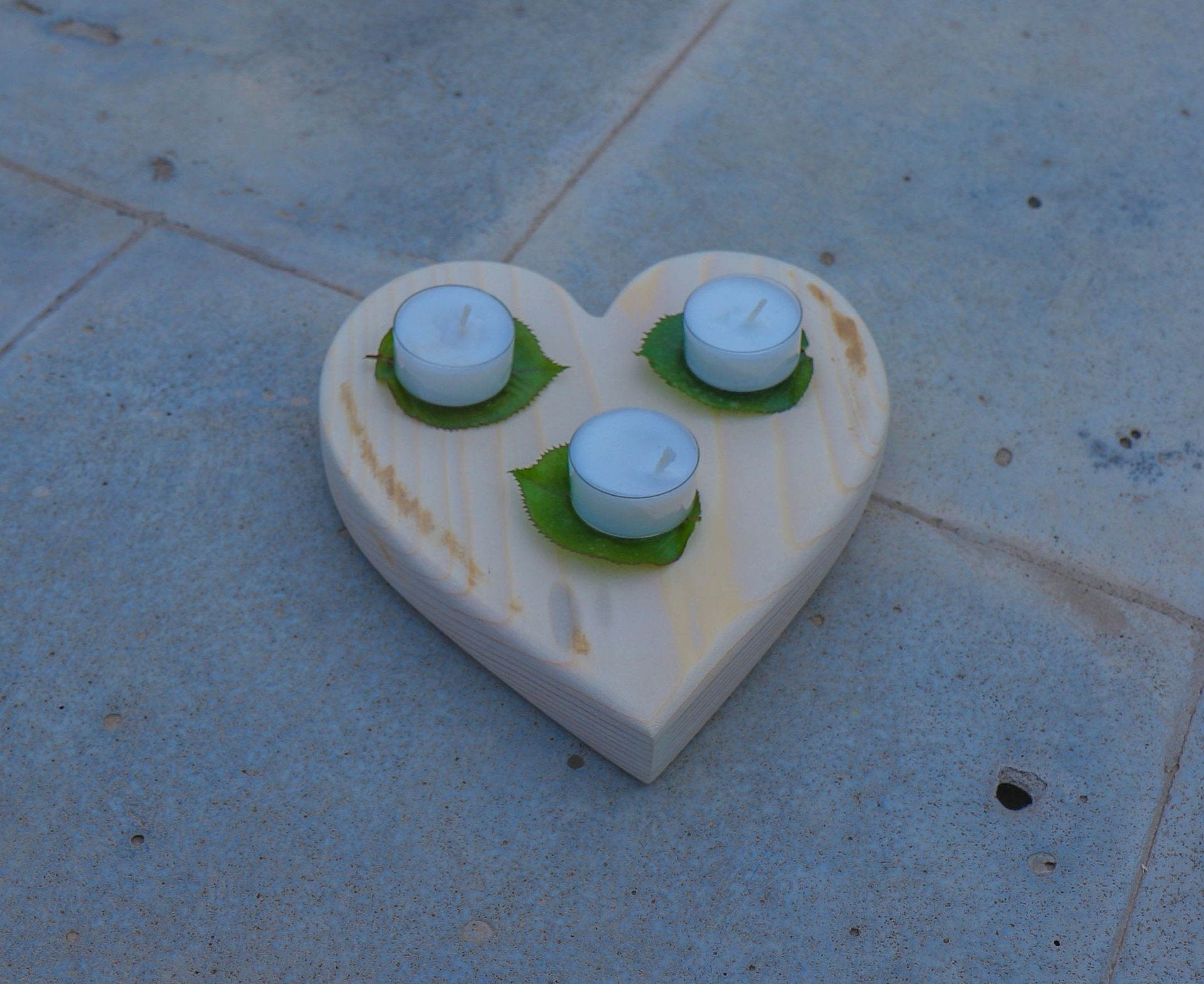 Handmade Wooden Candle Tray