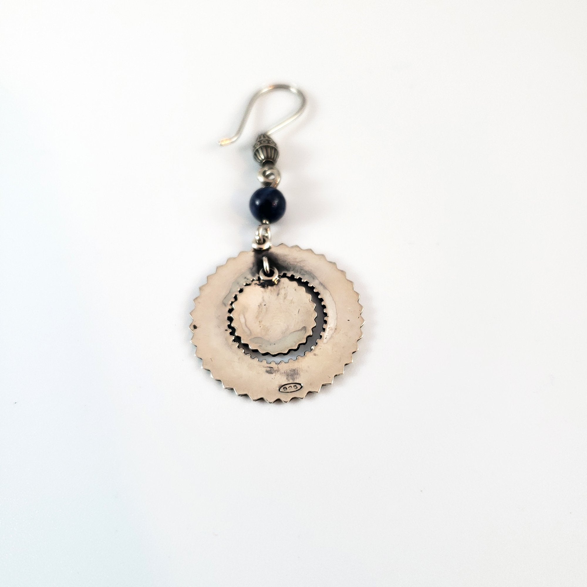 Arm Root Sun Earrings - Lapis Lazuli