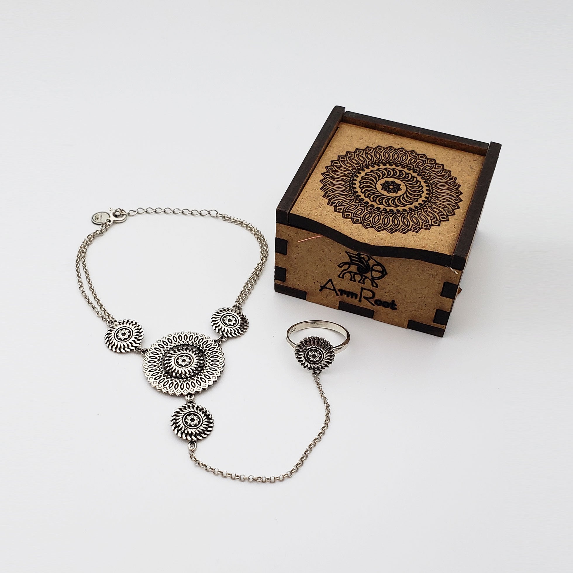 Arm Root Sun Bracelet with Ring