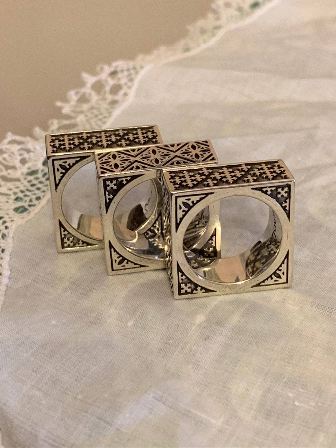 Nakhshoon Silver Ring by Muradian