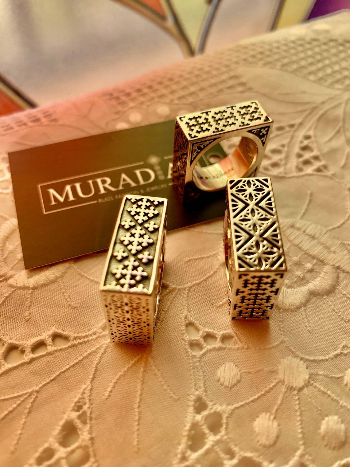 Nakhshoon Silver Ring by Muradian