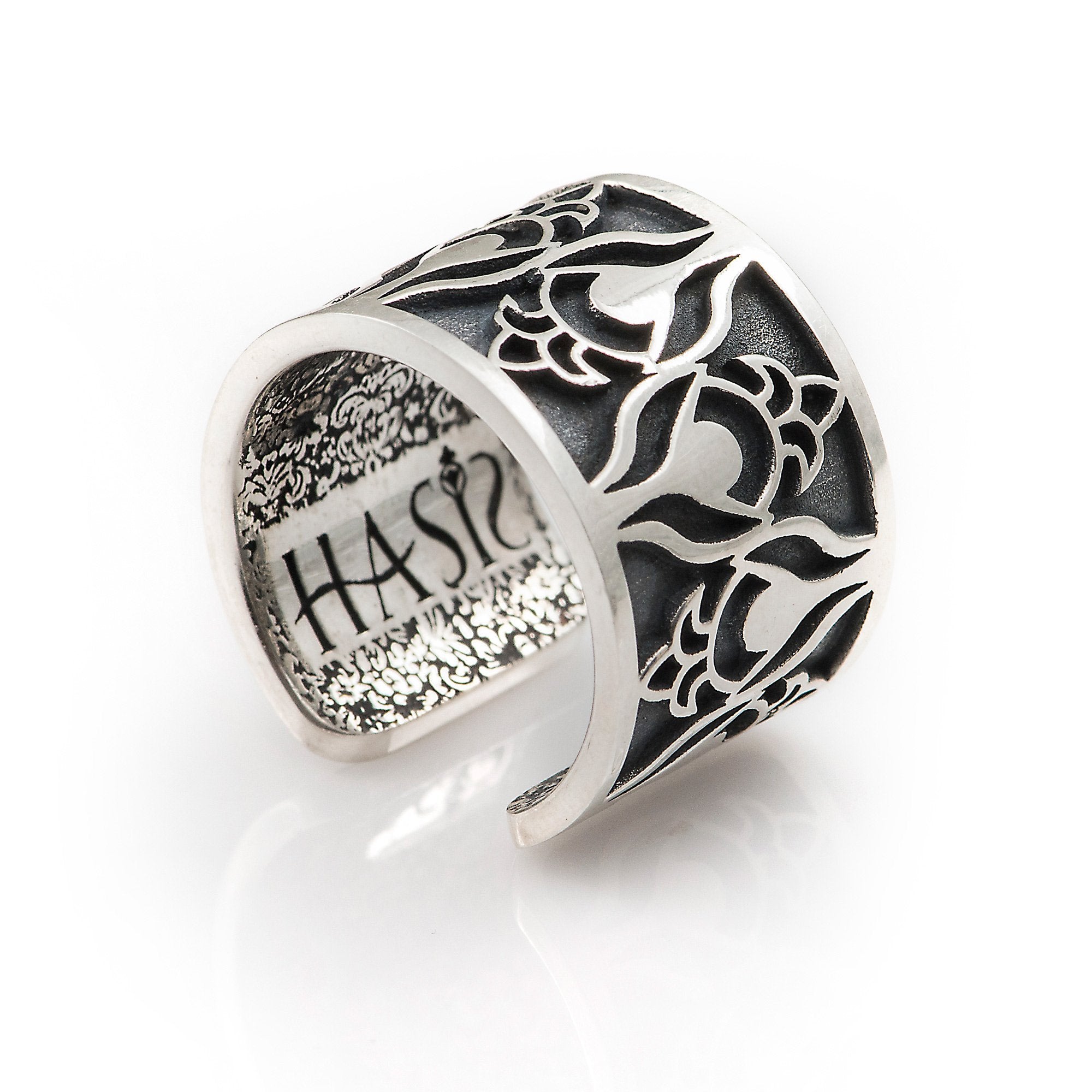 Water Lily Silver Ring