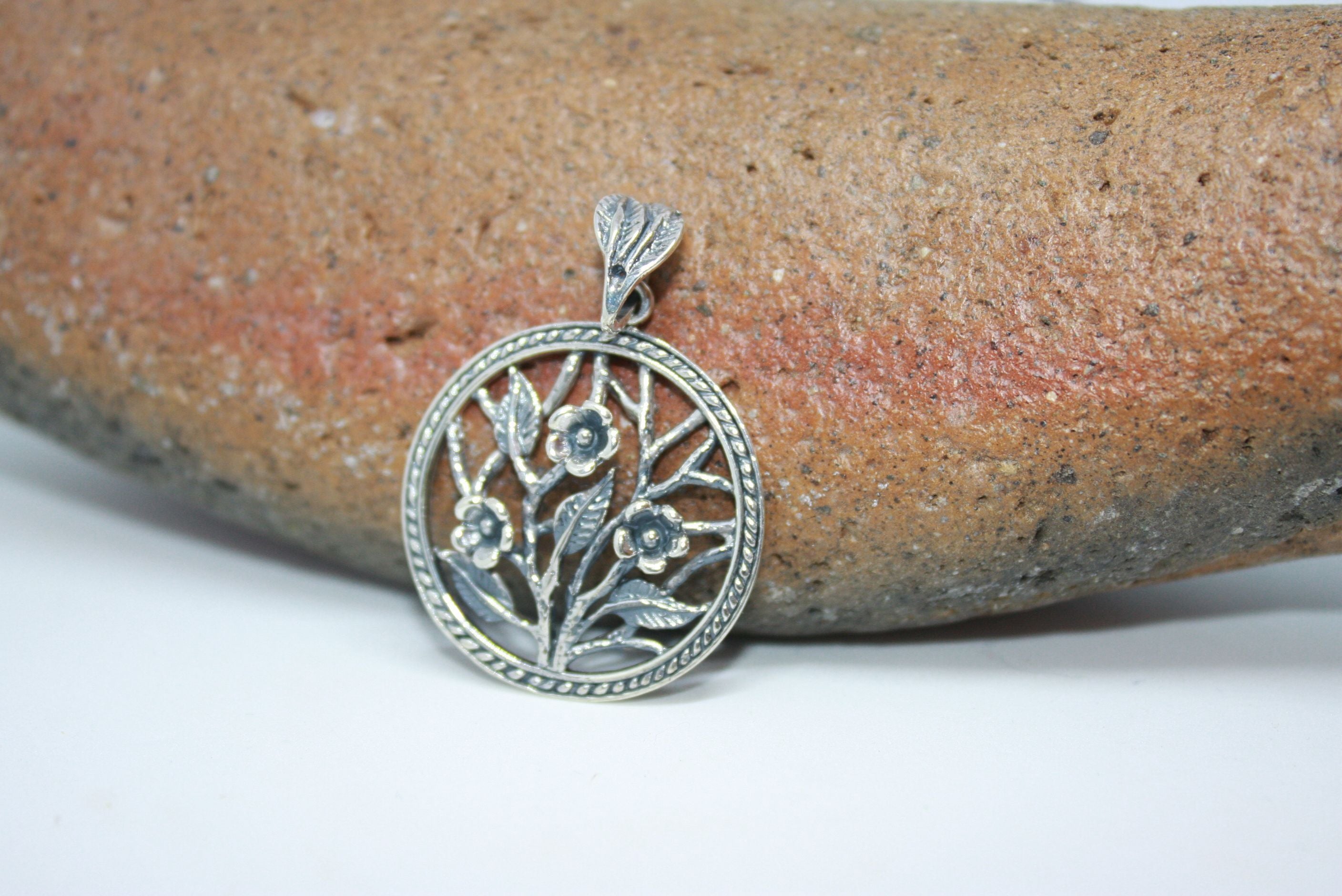 Flower Silver Pendant