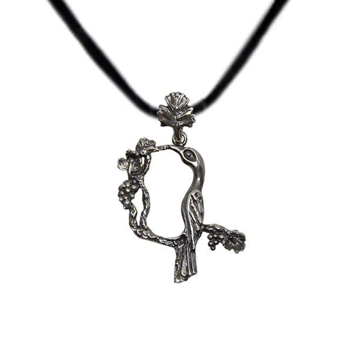 ArtZard Armenian Bird Letter Trchnakir Silver Pendant