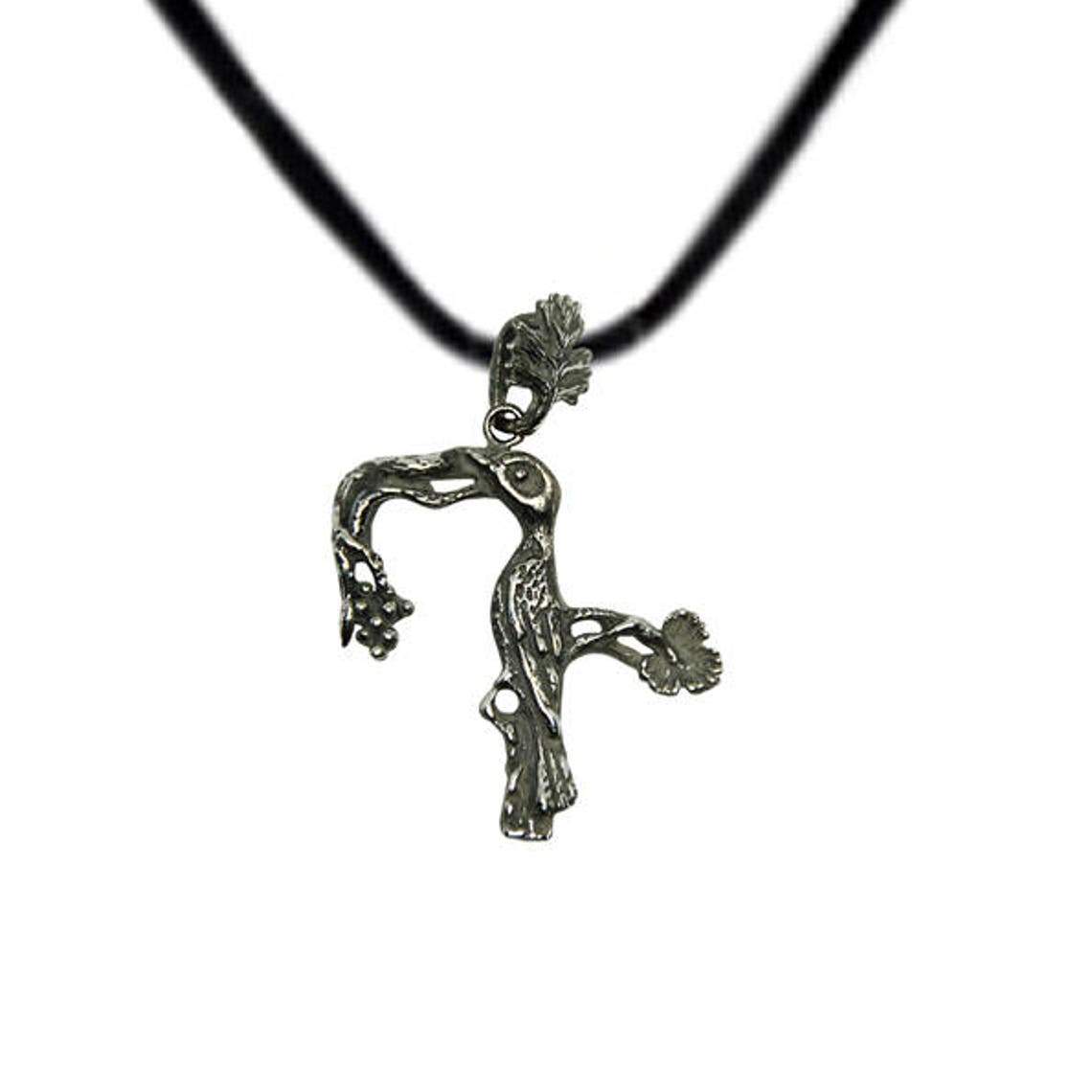 ArtZard Armenian Bird Letter Trchnakir Silver Pendant