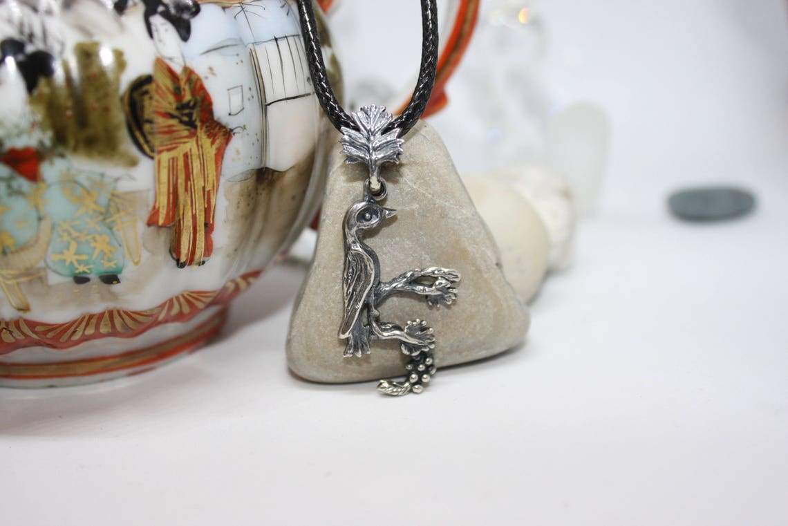 ArtZard Armenian Bird Letter Trchnakir Silver Pendant