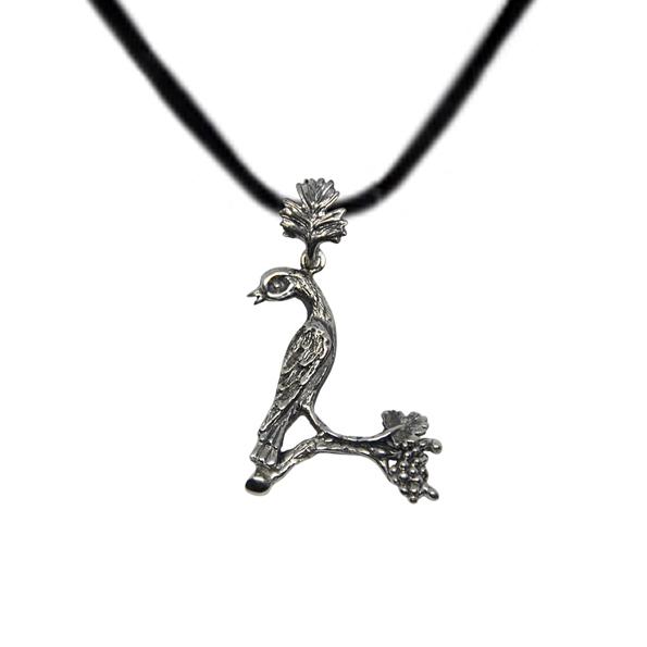 ArtZard Armenian Bird Letter Trchnakir Silver Pendant