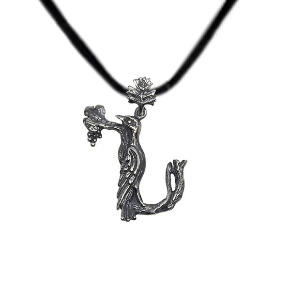 ArtZard Armenian Bird Letter Trchnakir Silver Pendant