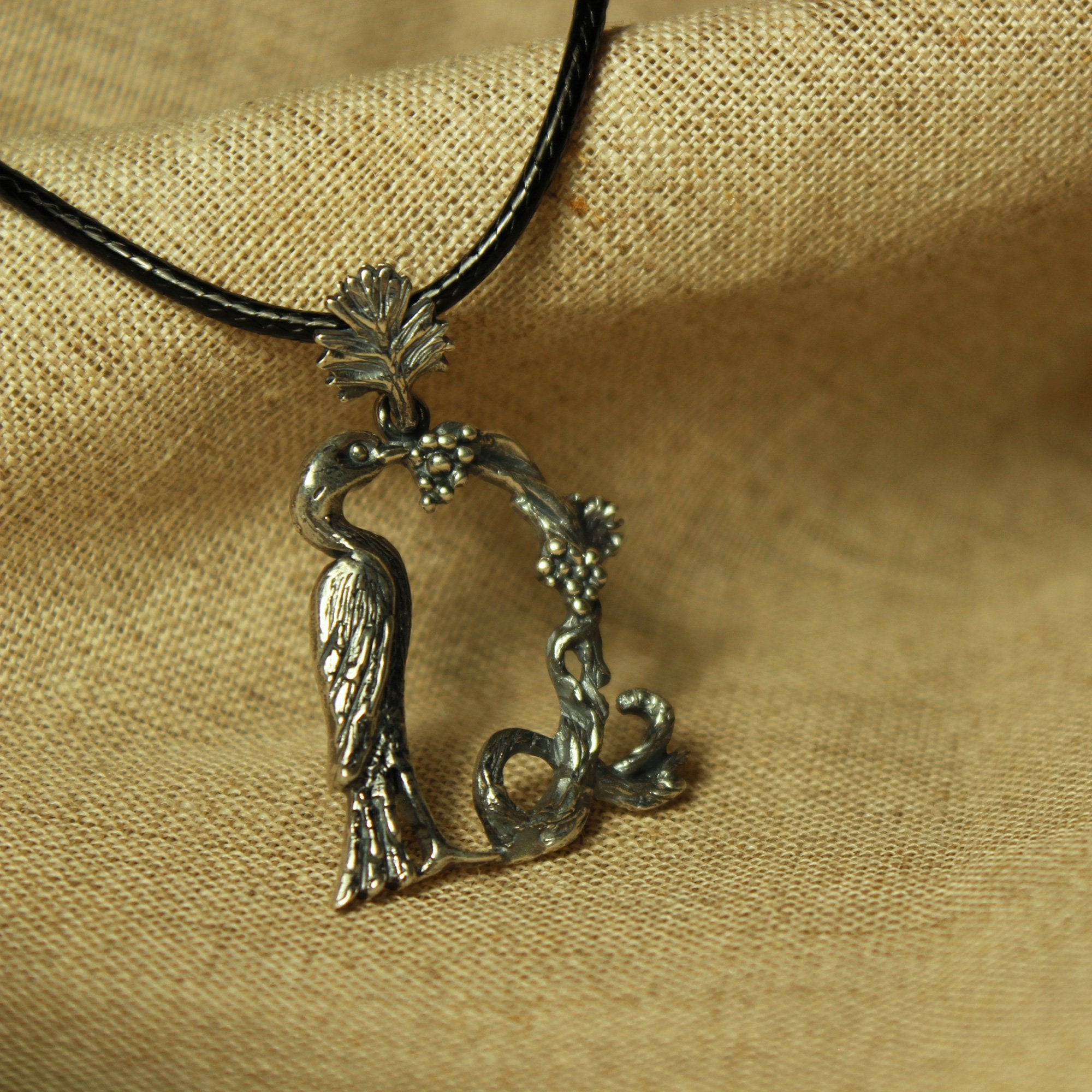 ArtZard Armenian Bird Letter Trchnakir Silver Pendant