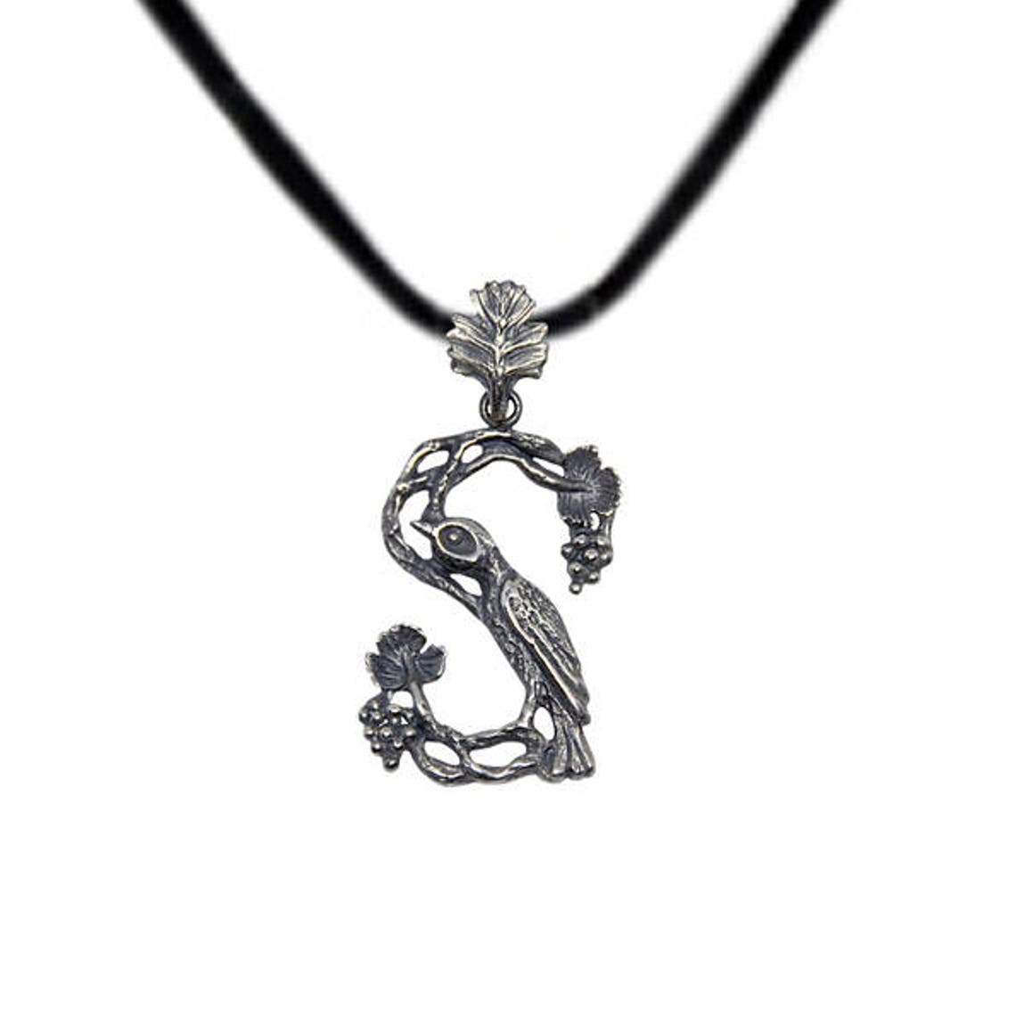 ArtZard Armenian Bird Letter Trchnakir Silver Pendant