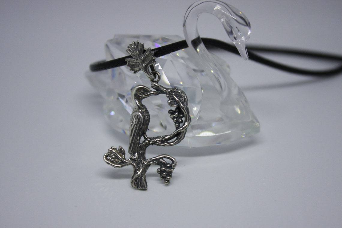 ArtZard Armenian Bird Letter Trchnakir Silver Pendant