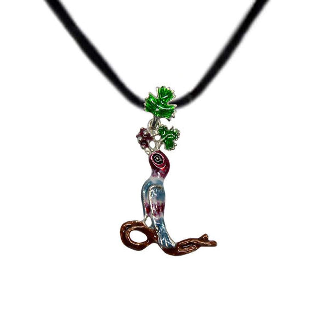 ArtZard Armenian Bird Letter Trchnakir Silver Pendant with Enamel