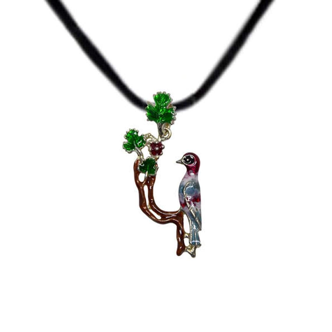 ArtZard Armenian Bird Letter Trchnakir Silver Pendant with Enamel