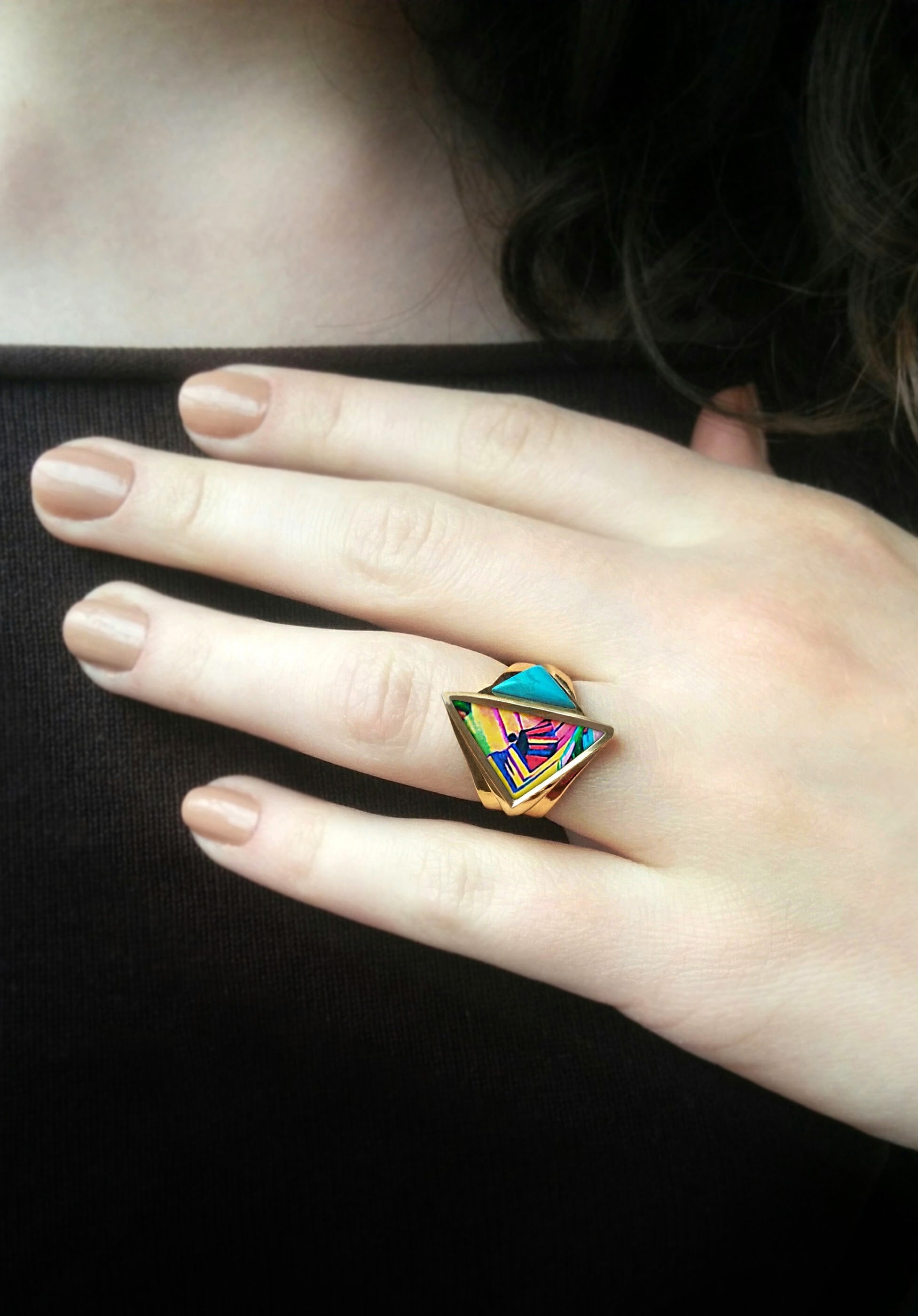 Brass Ring Saryan - "A Fascinating Landscape" by Karine