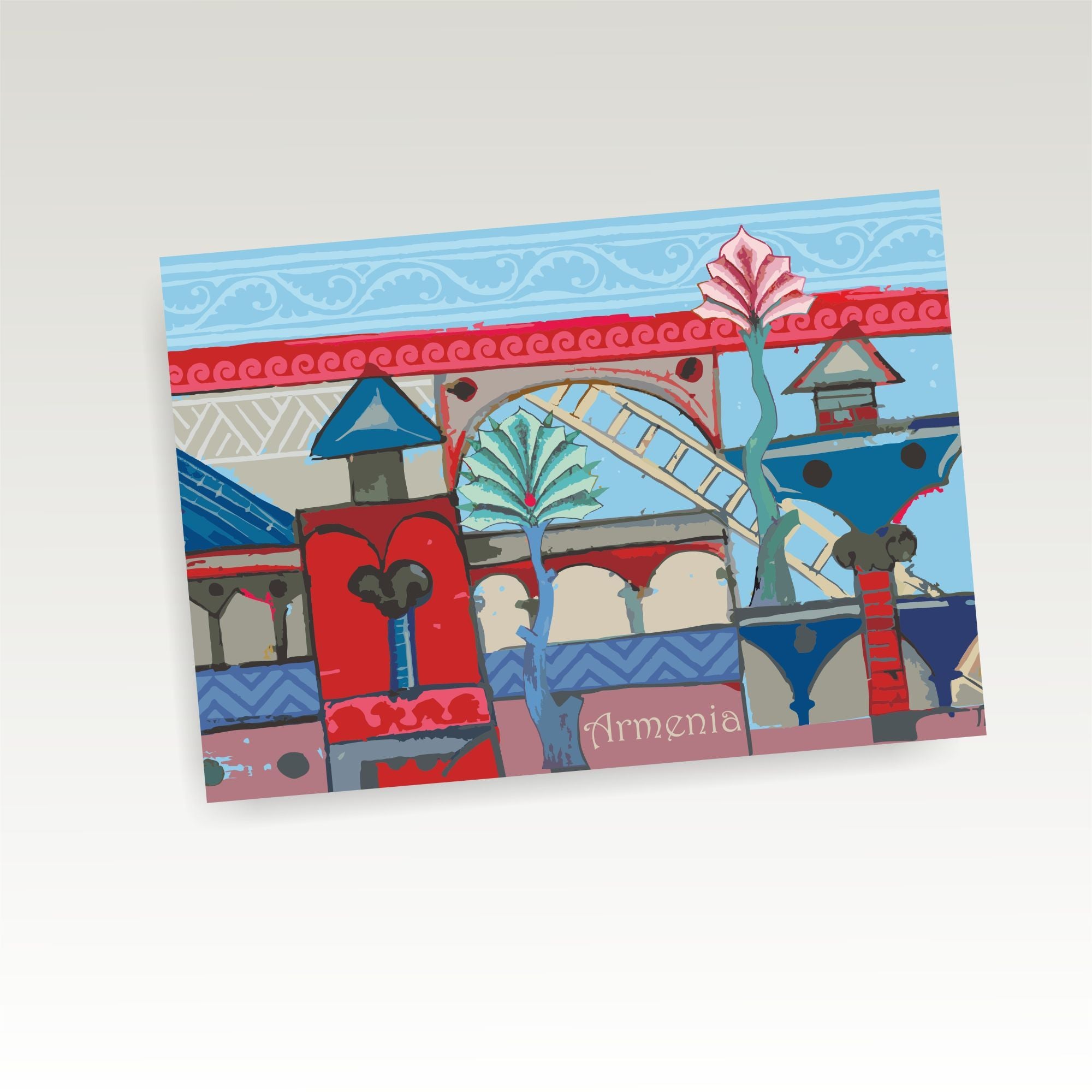 Armenian Postcards Collection by Kyurkchyan - 14 pack