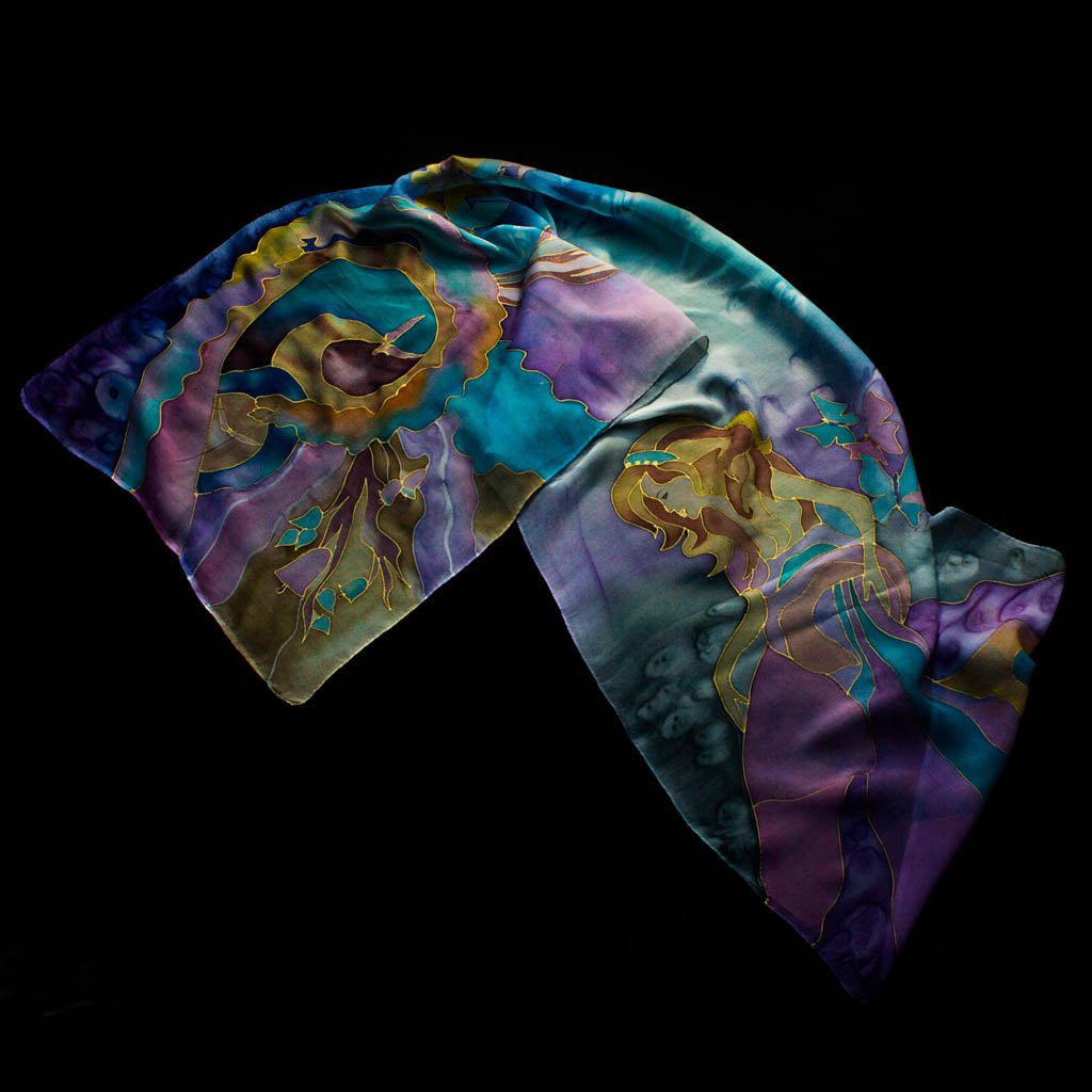Shoghik Armenian Silk Scarf - Cinderella