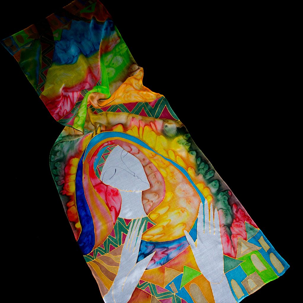 Shoghik Armenian Silk Scarf - Mother