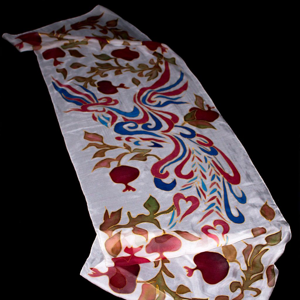 Pomegranates and Ornaments Scarf