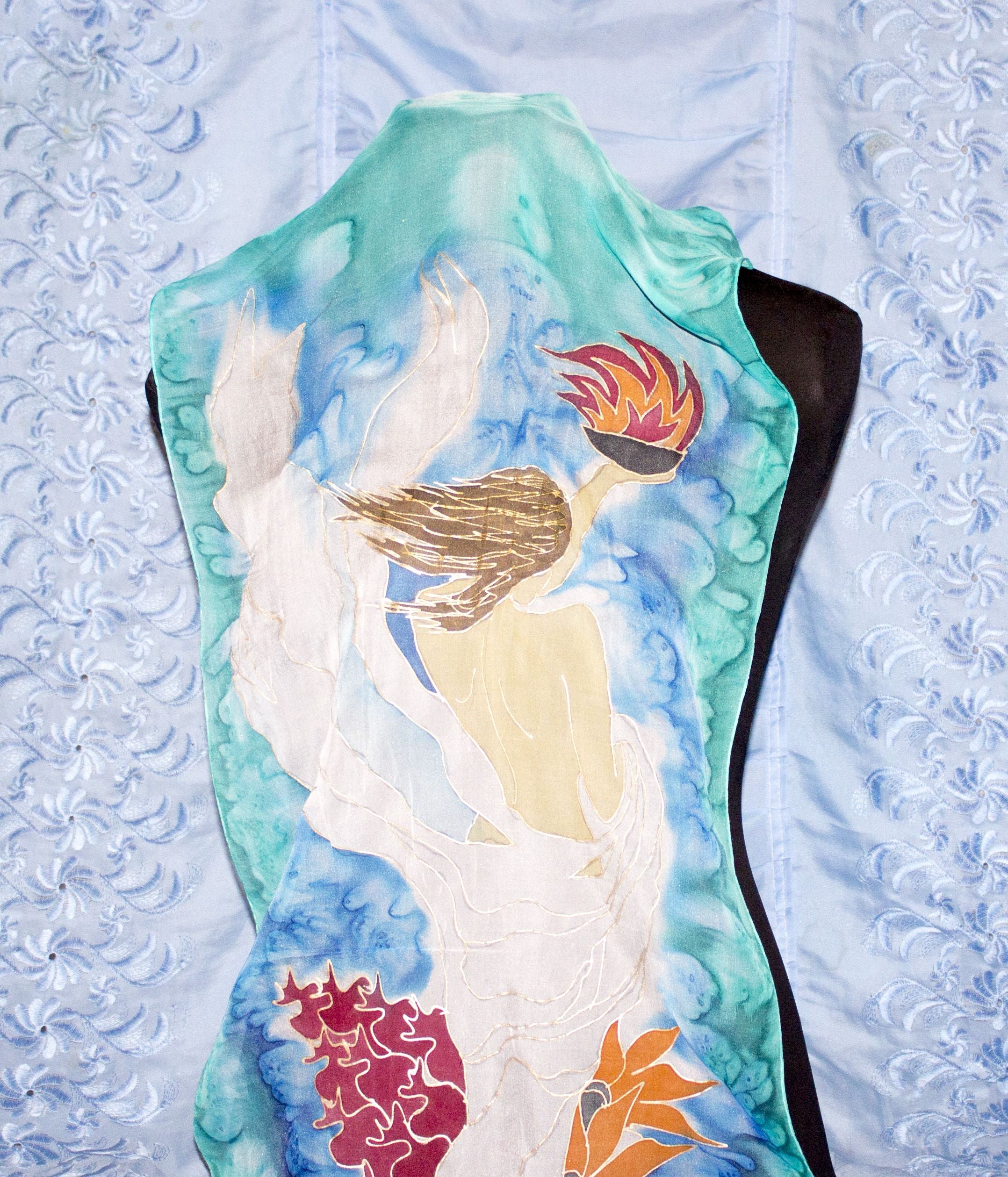 Shoghik Armenian Silk Scarf with Akhtamar